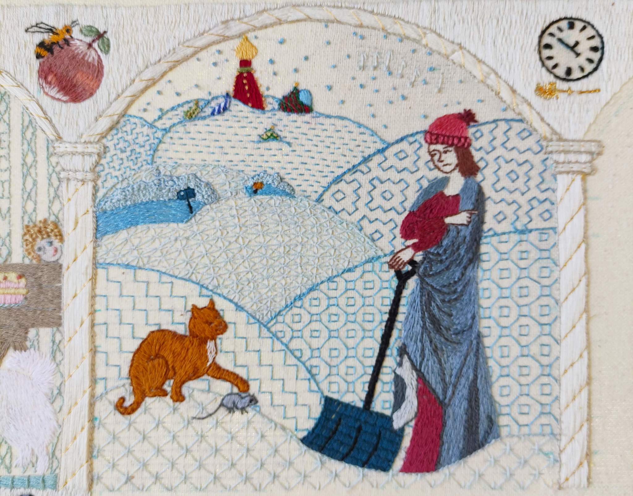 Non-round year - My, Needlework with process, Embroidery, Longpost, Suffering middle ages