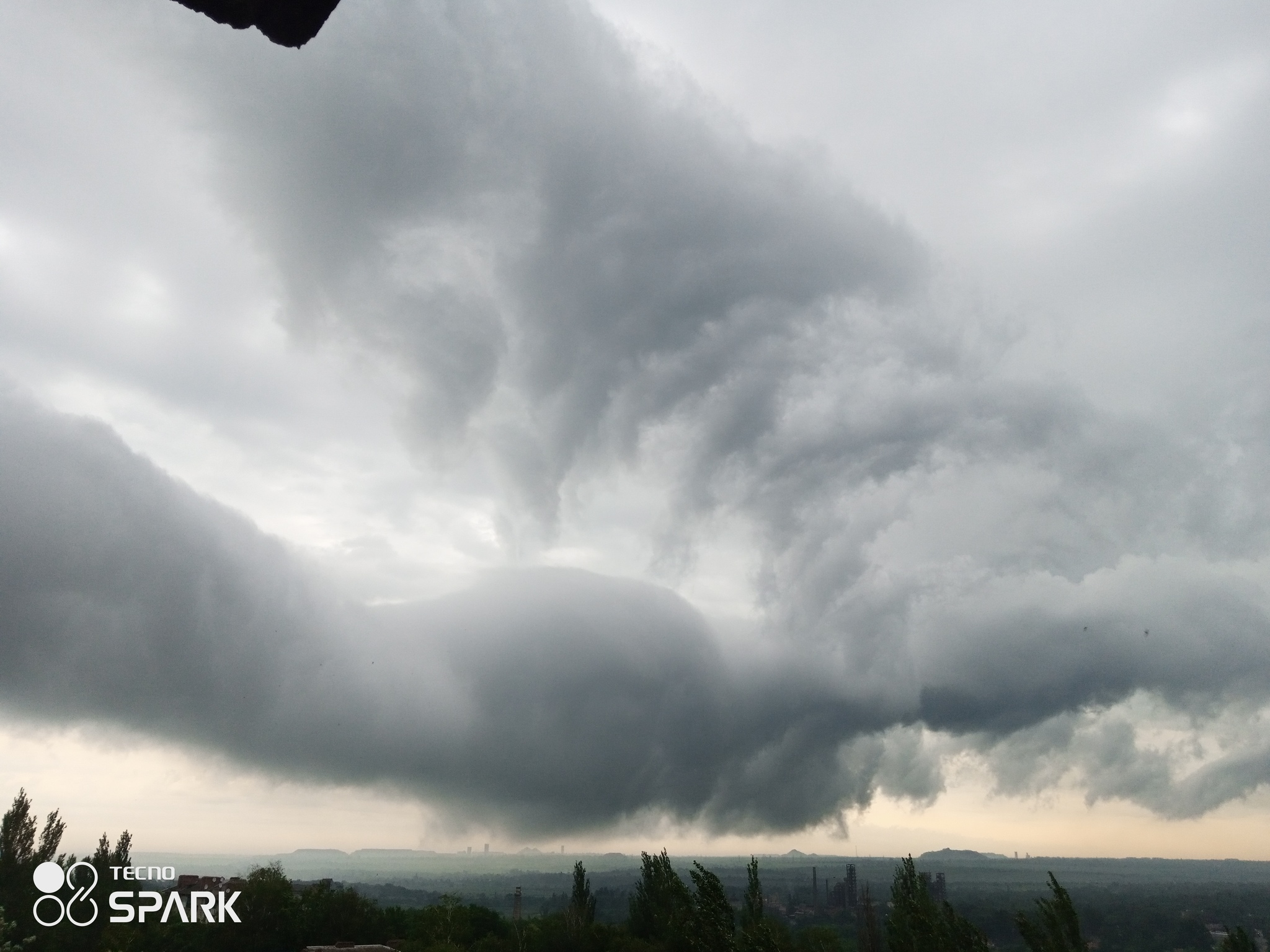 Just storm clouds - My, Bad weather, Thunderstorm, Nature, Rain, Donbass, Longpost