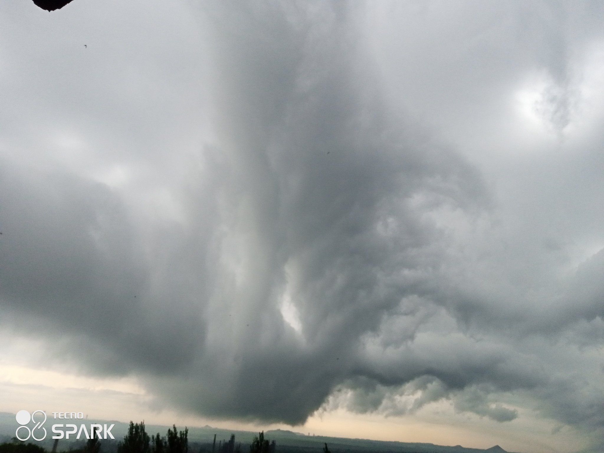 Just storm clouds - My, Bad weather, Thunderstorm, Nature, Rain, Donbass, Longpost