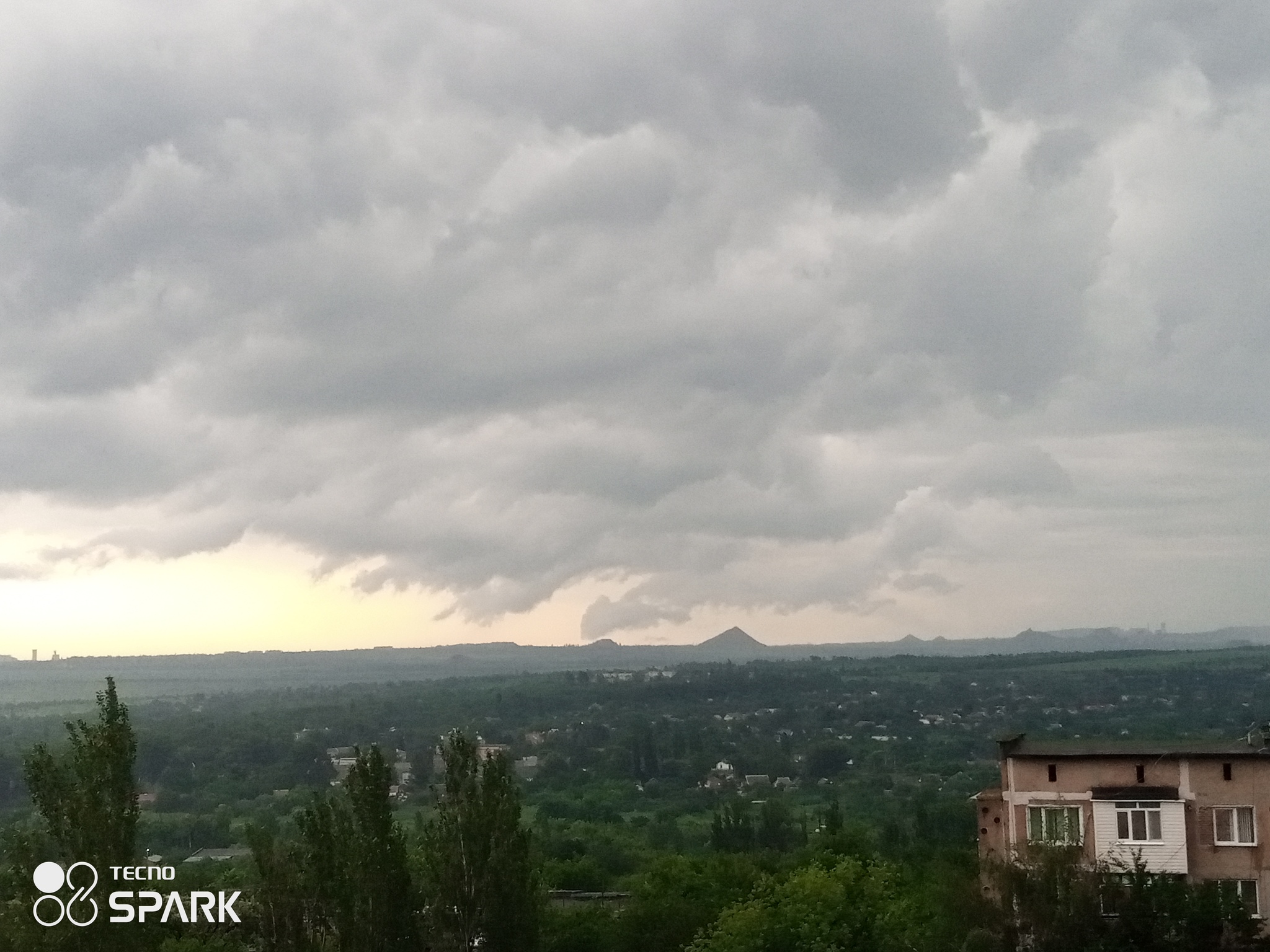 Just storm clouds - My, Bad weather, Thunderstorm, Nature, Rain, Donbass, Longpost