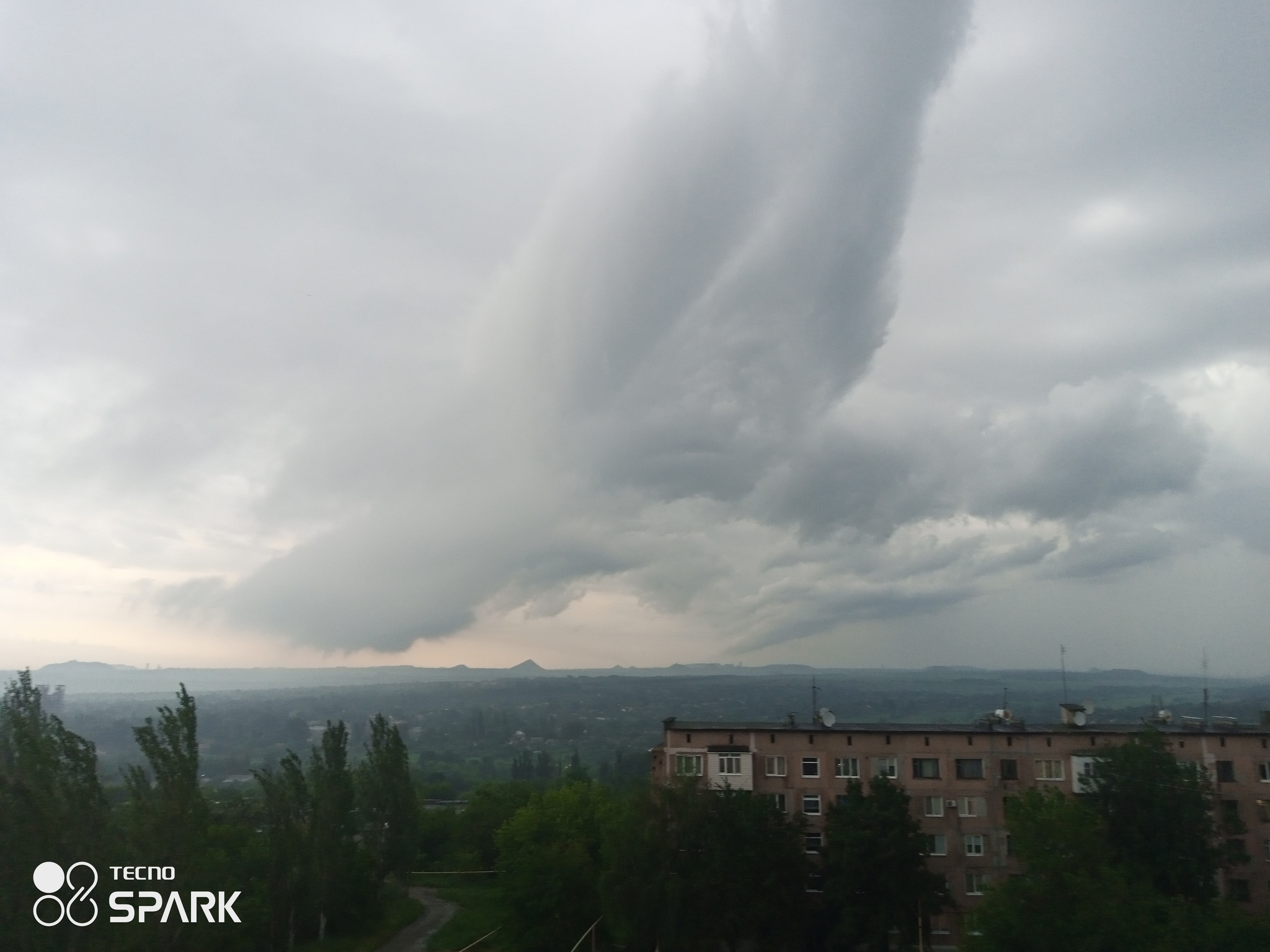 Just storm clouds - My, Bad weather, Thunderstorm, Nature, Rain, Donbass, Longpost