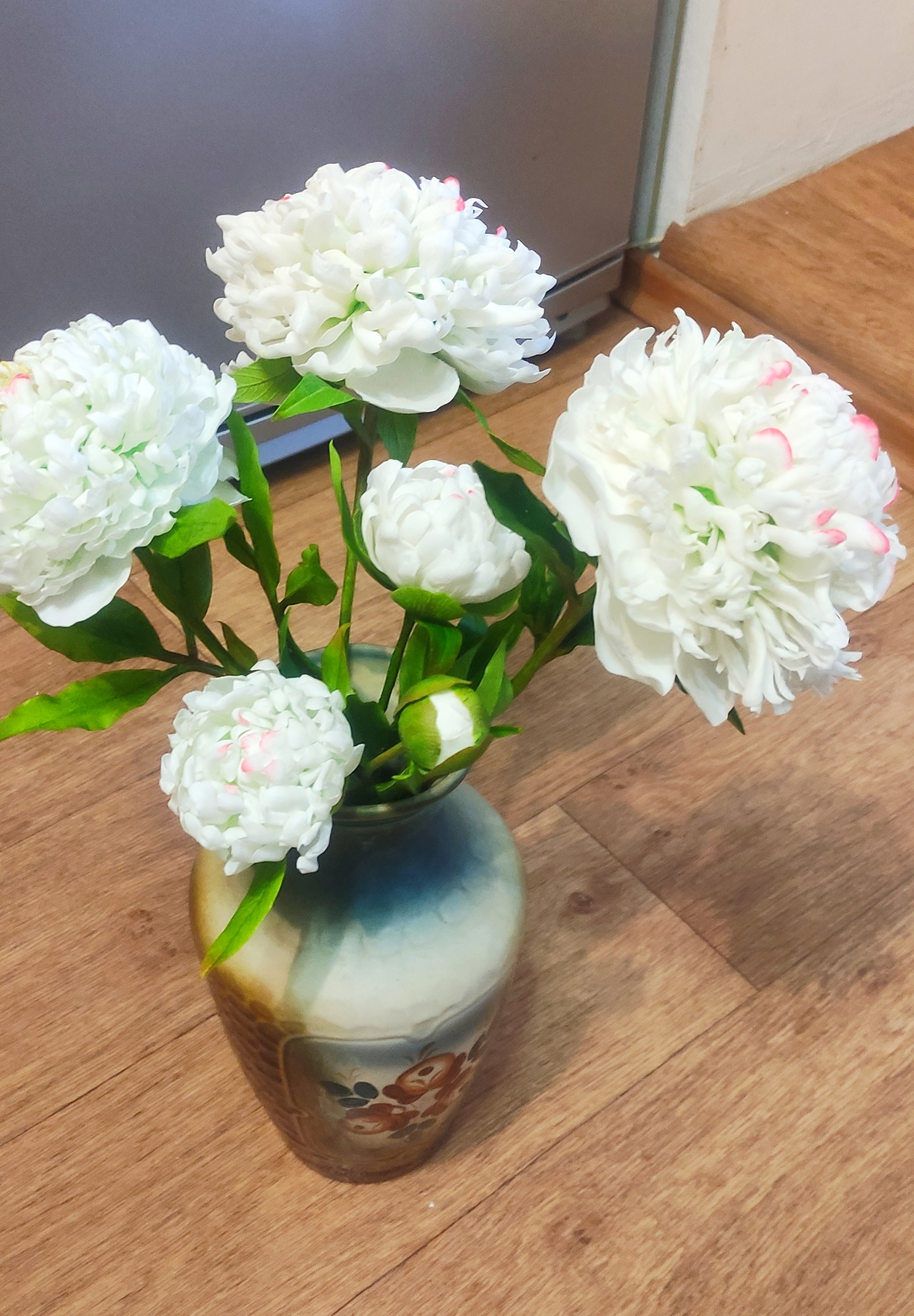 Handmade peonies - My, Cold porcelain, Polymer floristry, Longpost, Needlework without process