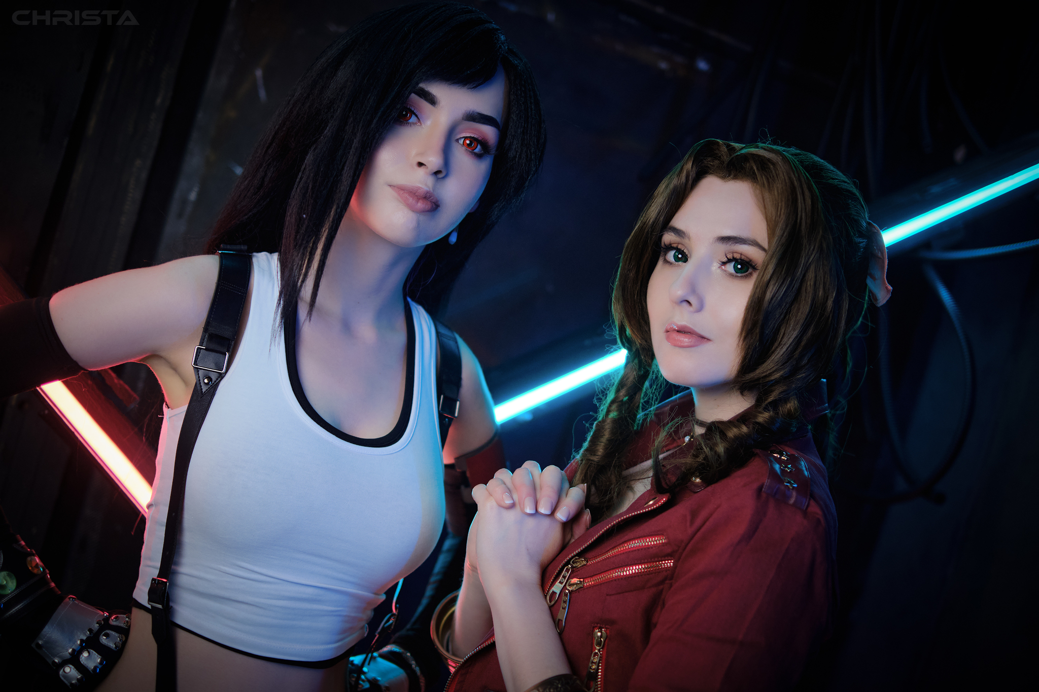 Tifa + Aerith Final Fantasy VII remake - My, Cosplay, Final fantasy vii, Longpost