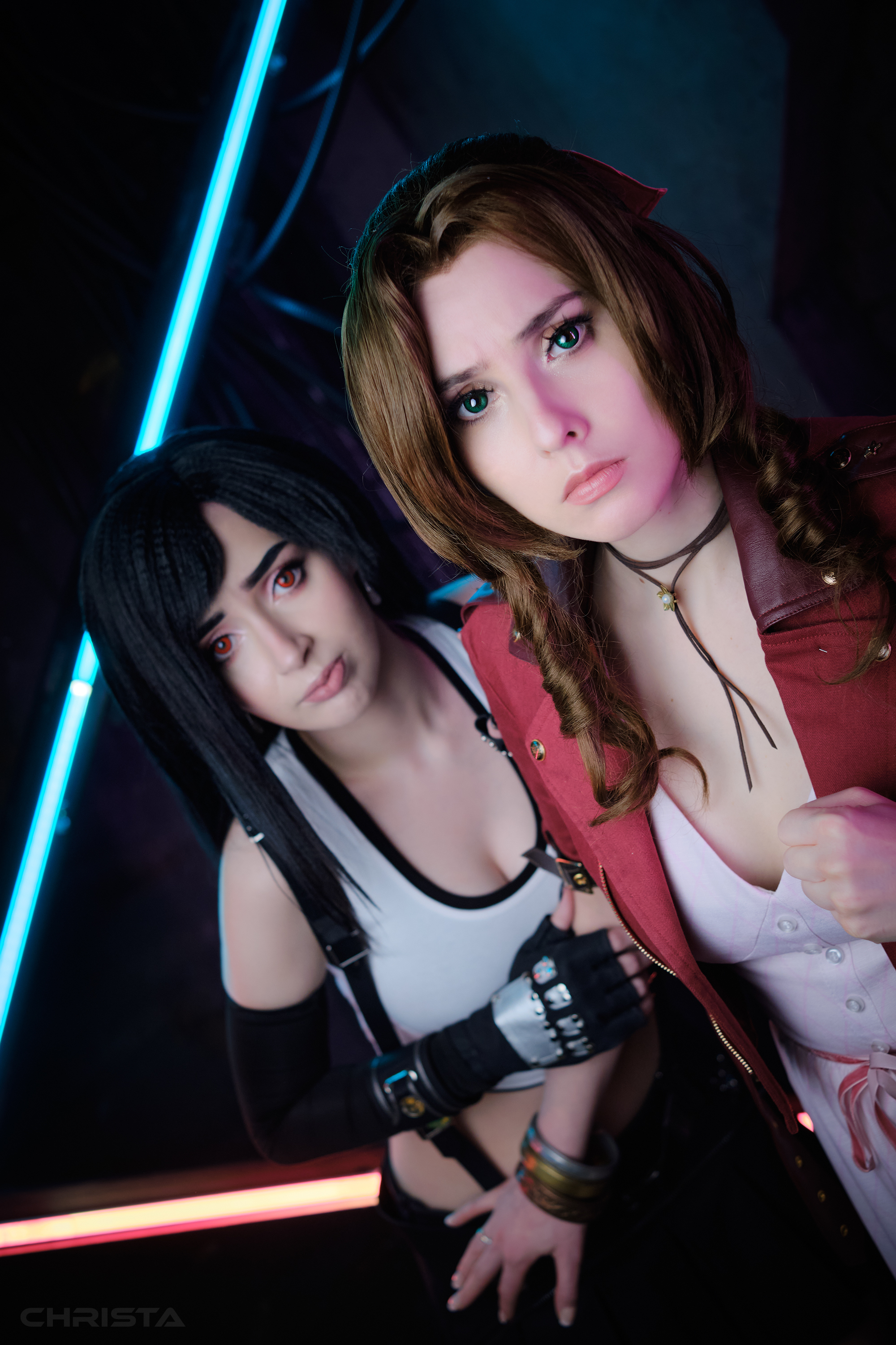 Tifa + Aerith Final Fantasy VII remake - My, Cosplay, Final fantasy vii, Longpost