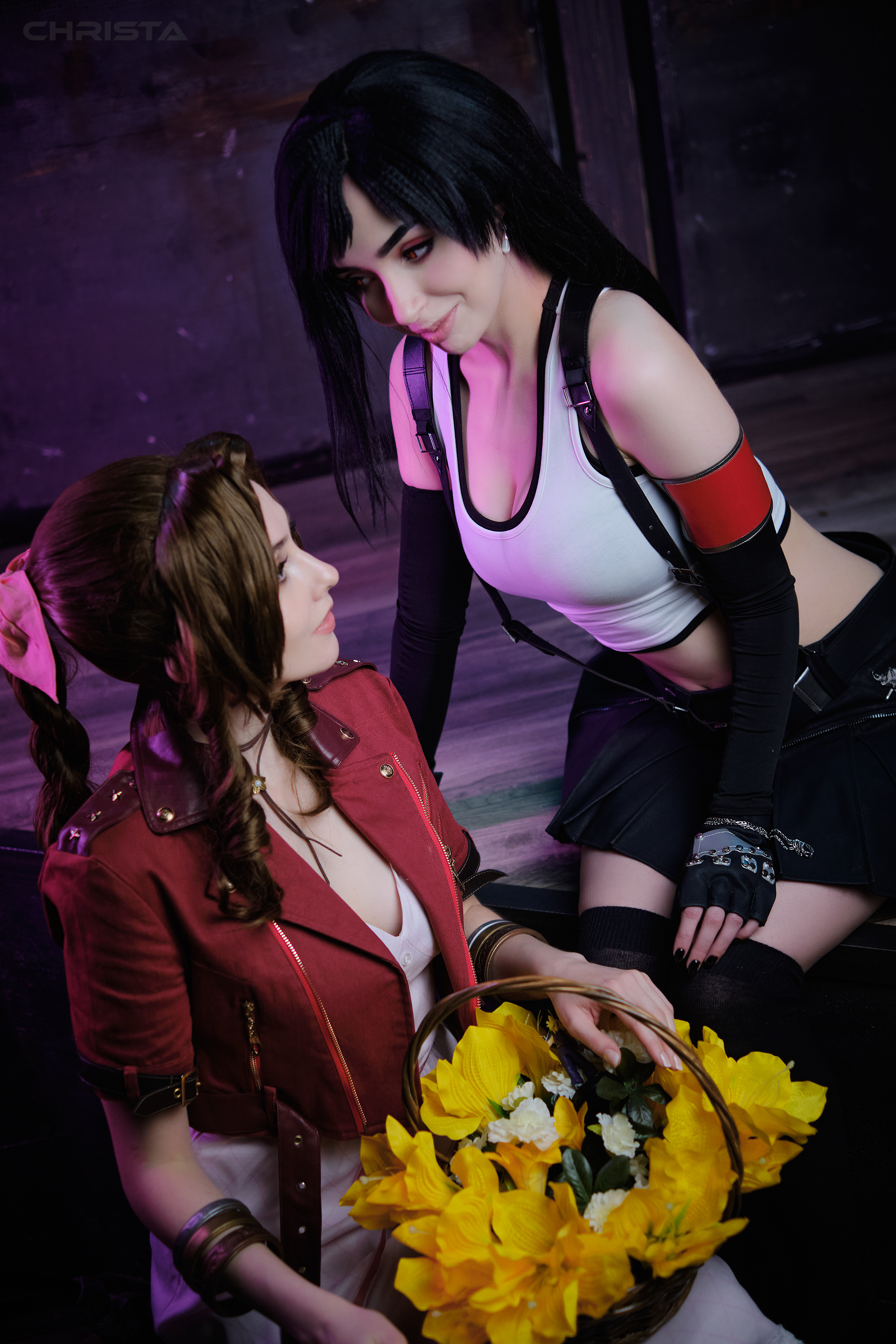 Tifa + Aerith Final Fantasy VII remake - My, Cosplay, Final fantasy vii, Longpost