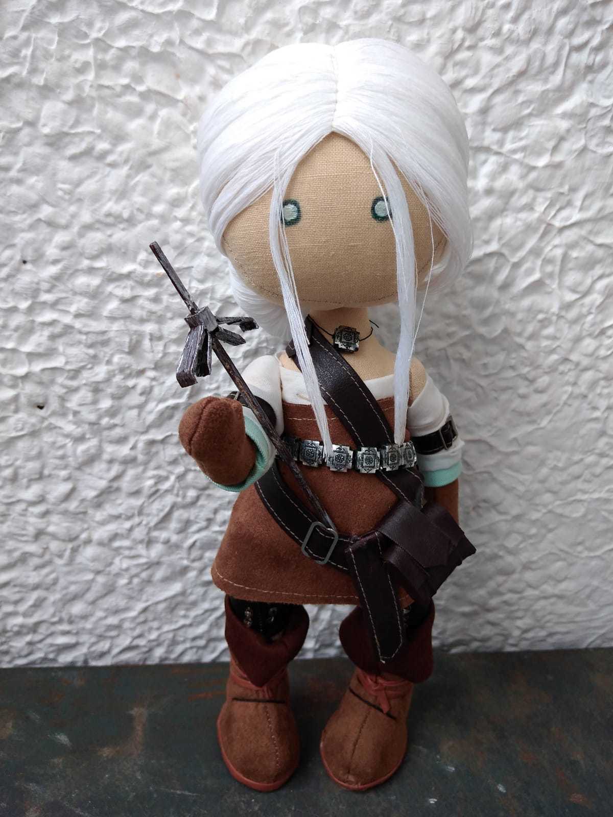 Ciri from The Witcher - My, Witcher, The Witcher 3: Wild Hunt, Ciri, Needlework without process, Toys