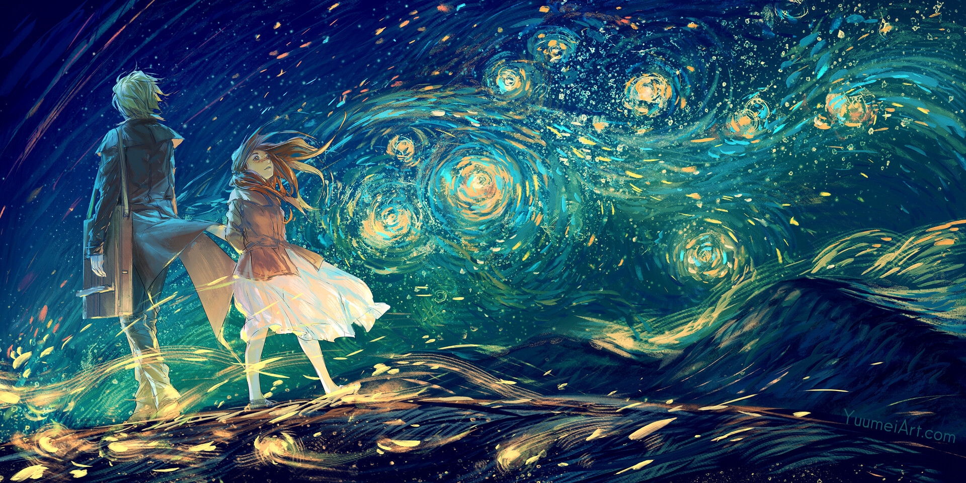 Journey - Drawing, Fantasy, Travels, Girls, Guys, Yuumei, Art