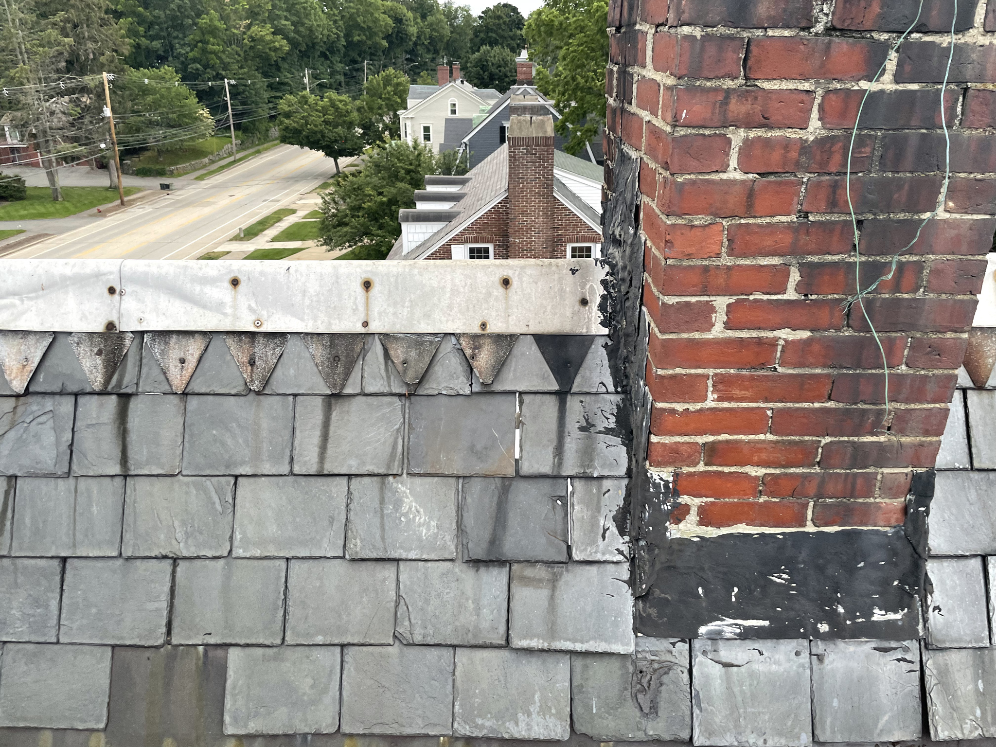 An old roof in a Victorian house from 1873 and its minor renovation - My, Slate, Victorian era, USA, an old house, Roof, Longpost