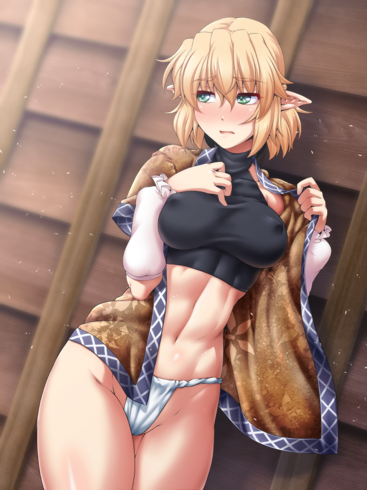 Mizuhashi Parsee - NSFW, Touhou, Mizuhashi Parsee, Anime Art, Аниме, Ootsuki wataru, Сиськи, Shibari, Рисованная эротика, , Эротика, Длиннопост