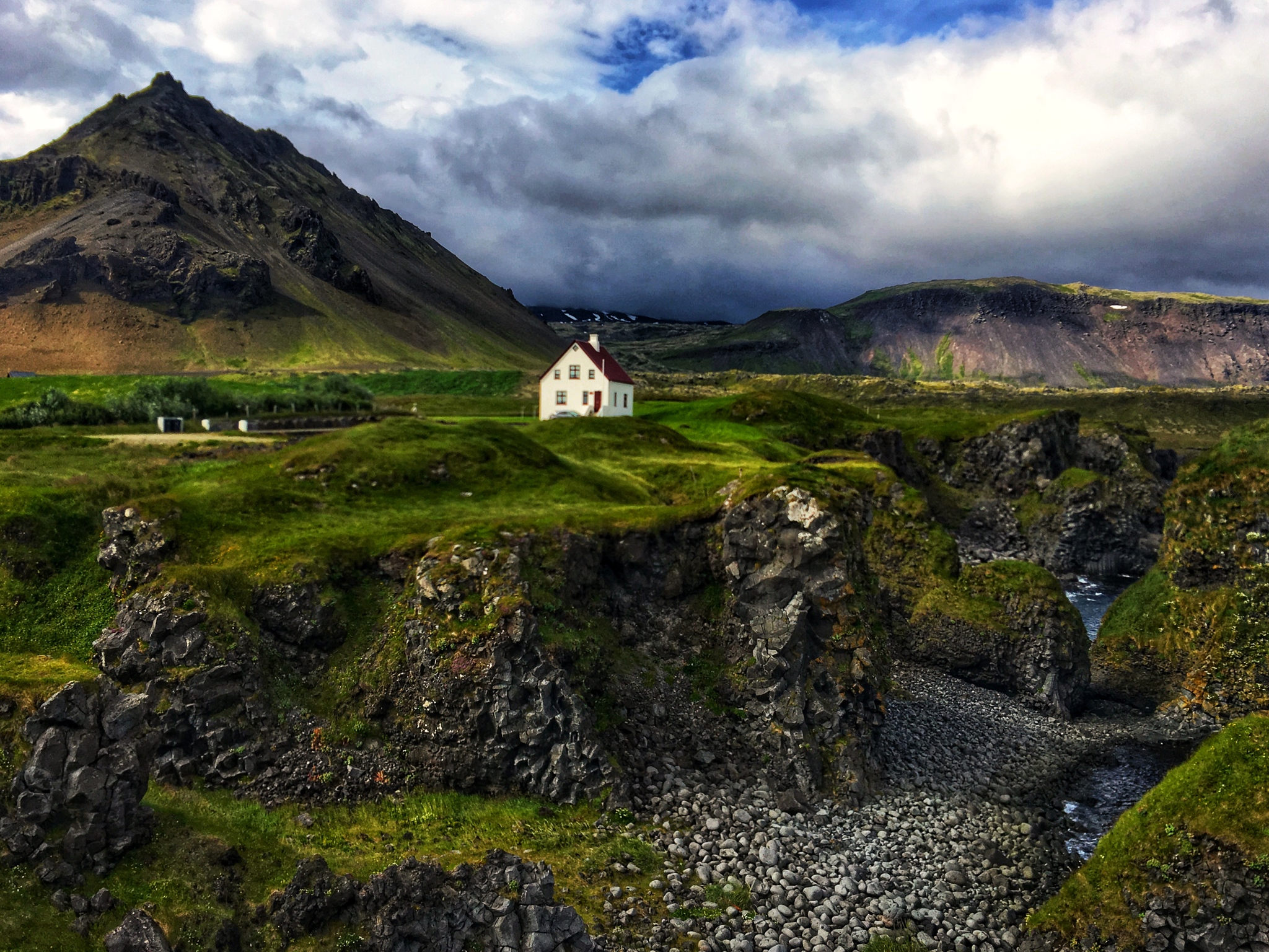 Green Iceland - My, The photo, Mobile photography, Iceland, Travels, Nature