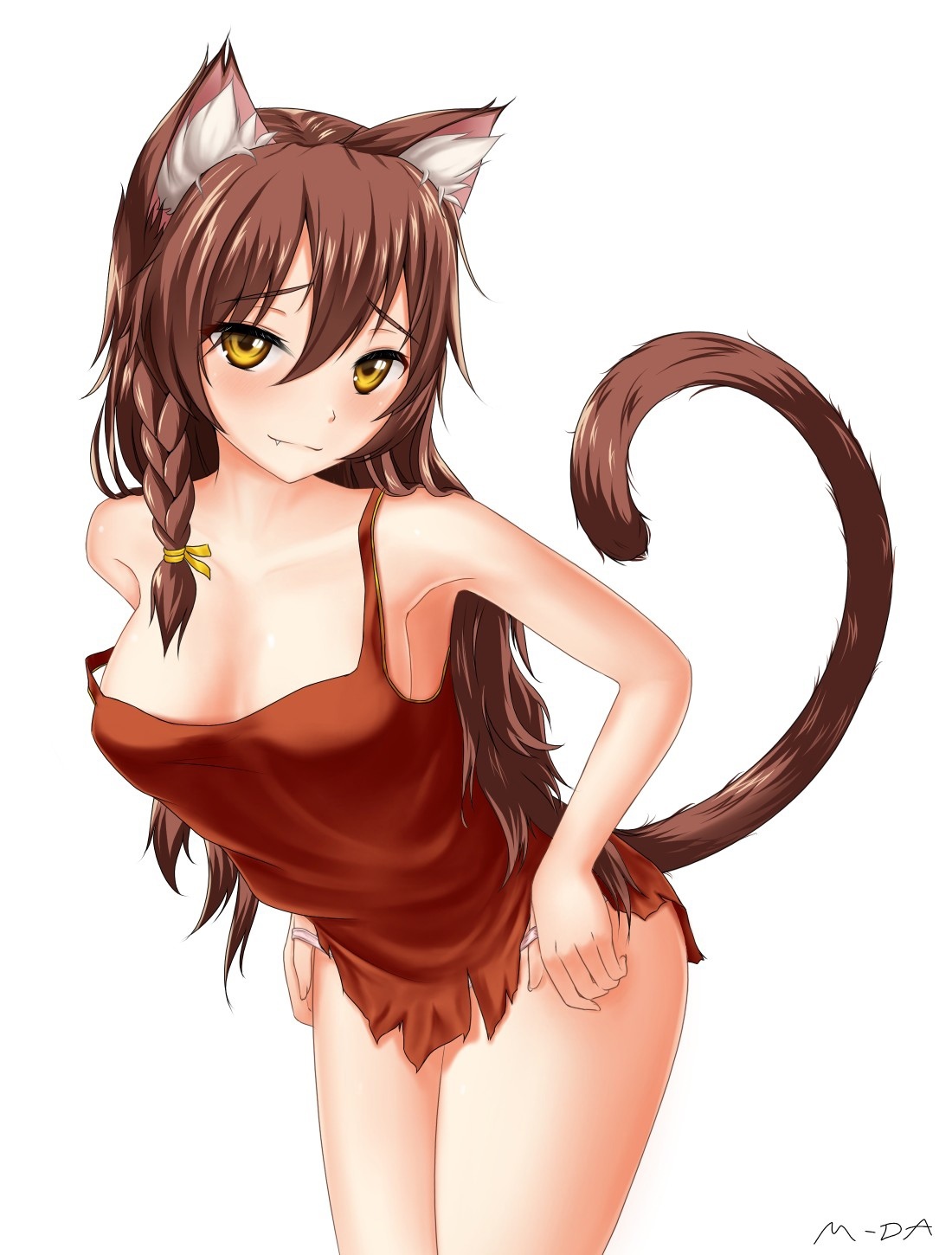 Will you go swimming? ) with me))) - NSFW, Endless summer, Visual novel, Julia, Yuvao-Tian, Neko, Art, Mda, Hand-drawn erotica, , Boobs, Pantsu, Animal ears, Tail, Longpost