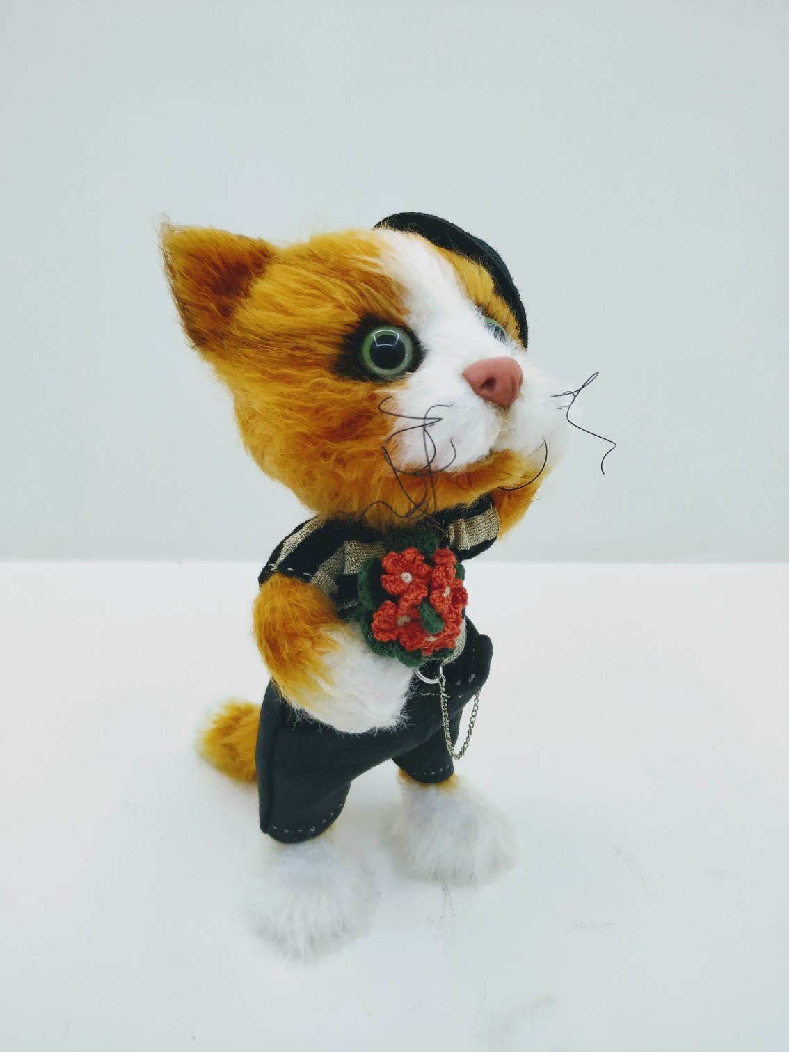 Kotyara - My, Amigurumi, Crochet, Needlework, Needlework without process, Knitted toys, Interior toy, cat, Longpost