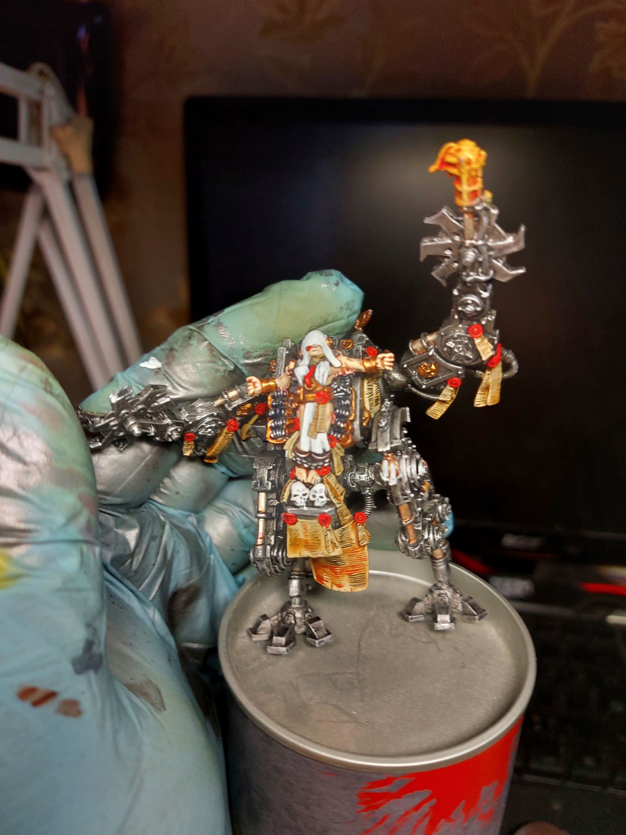 Penitent-Penitent. Sisters of battle. GW in metal. The first model of the Sisterhood in the hands - My, Warhammer 40k, Wh miniatures, Adepta Sororitas, Sister repentia, Longpost