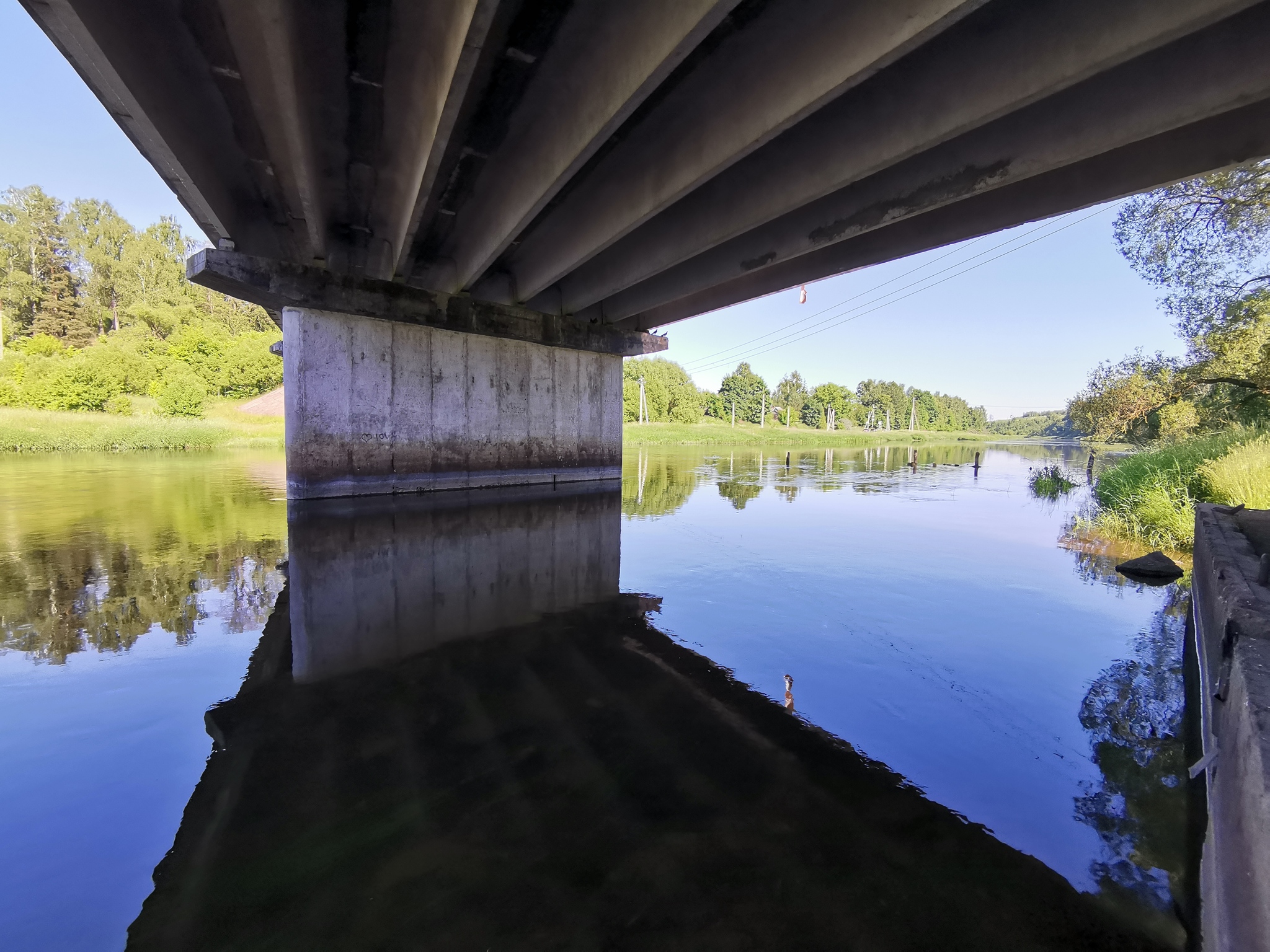 A trip to the Gorbovskaya HPP is: - My, A bike, Bike ride, Moscow region, Mobile photography, The photo, River, Nature, Longpost