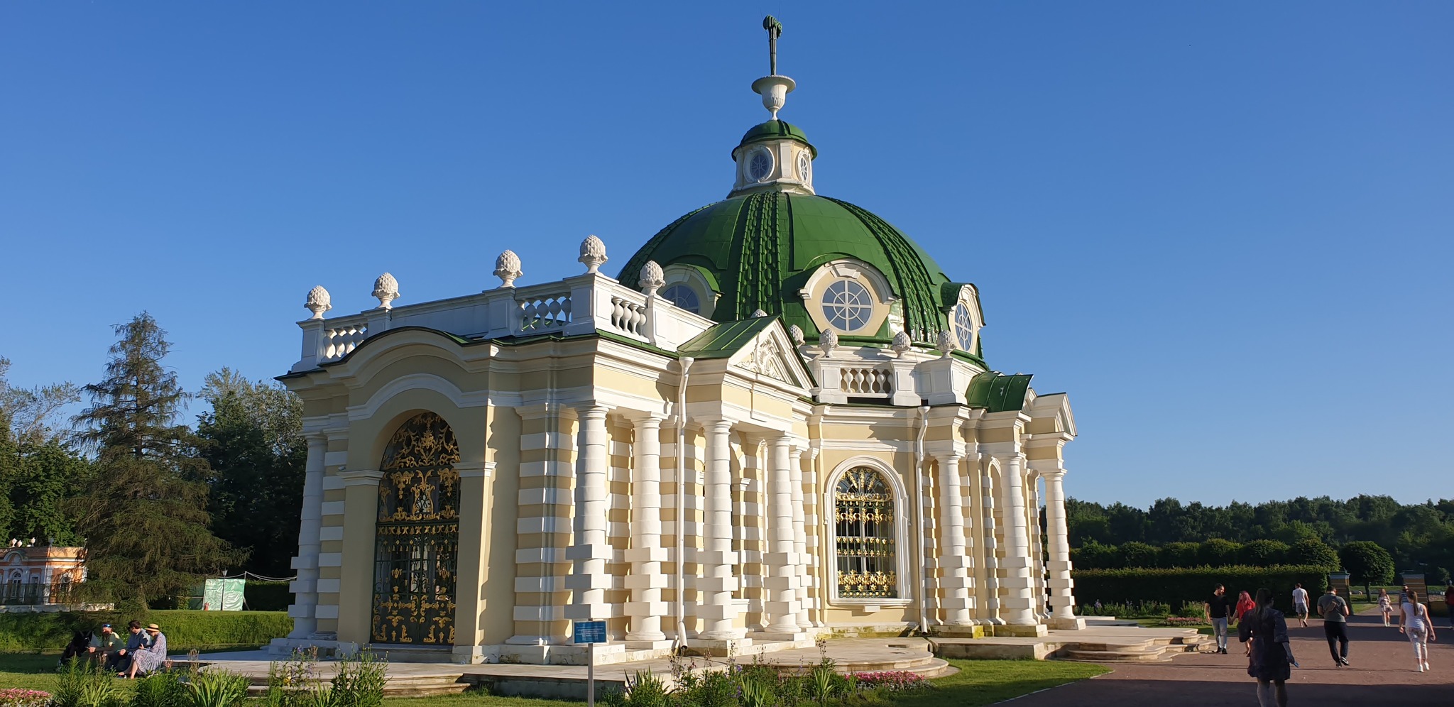 Museum Estate Kuskovo - My, Longpost, The park, Manor, , Heat, Mobile photography, Evening, Sunset, Moscow, , sights