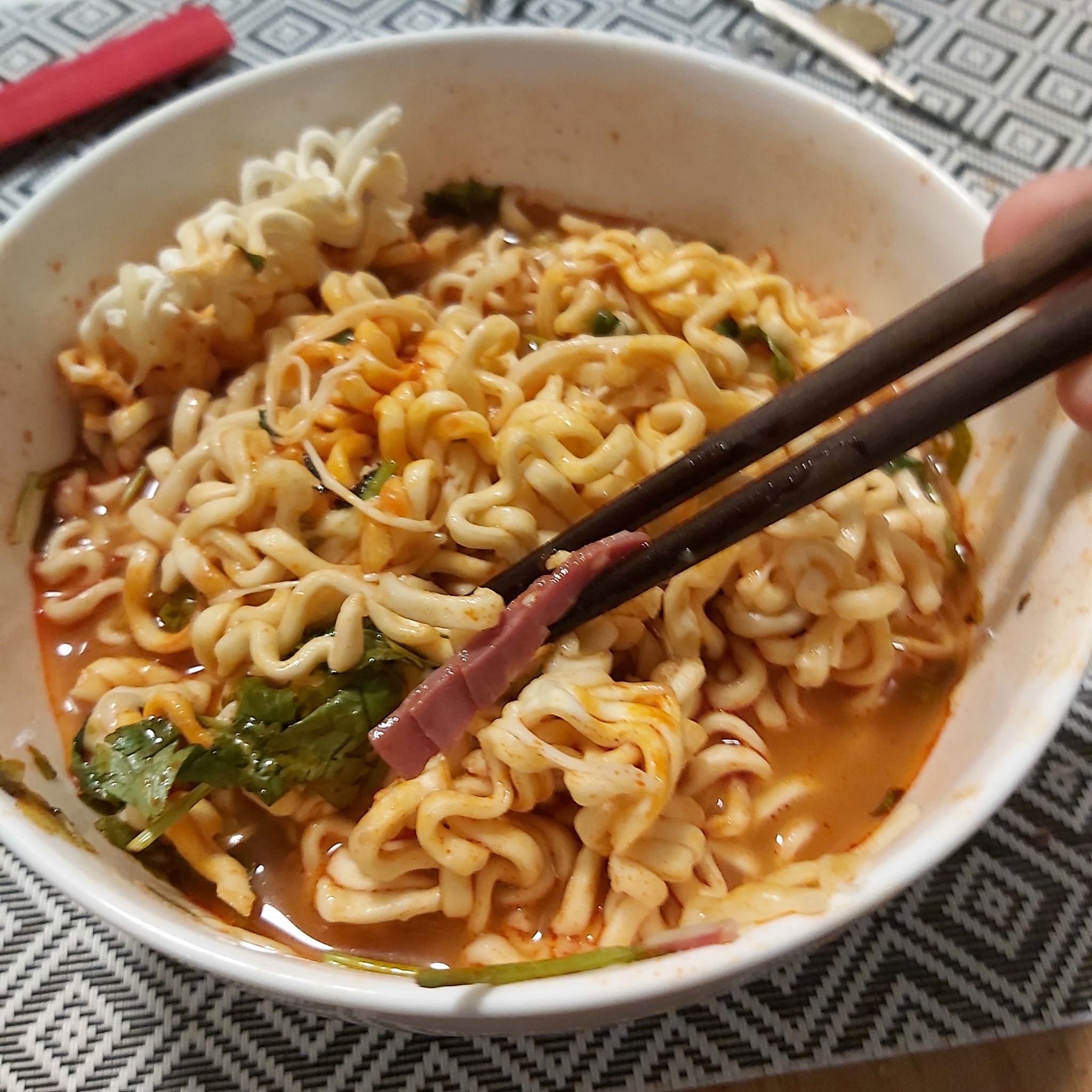 Samoyang noodles with cheese - My, Doshirakology, Doshirak, Noodles, Spicy, Video, Longpost