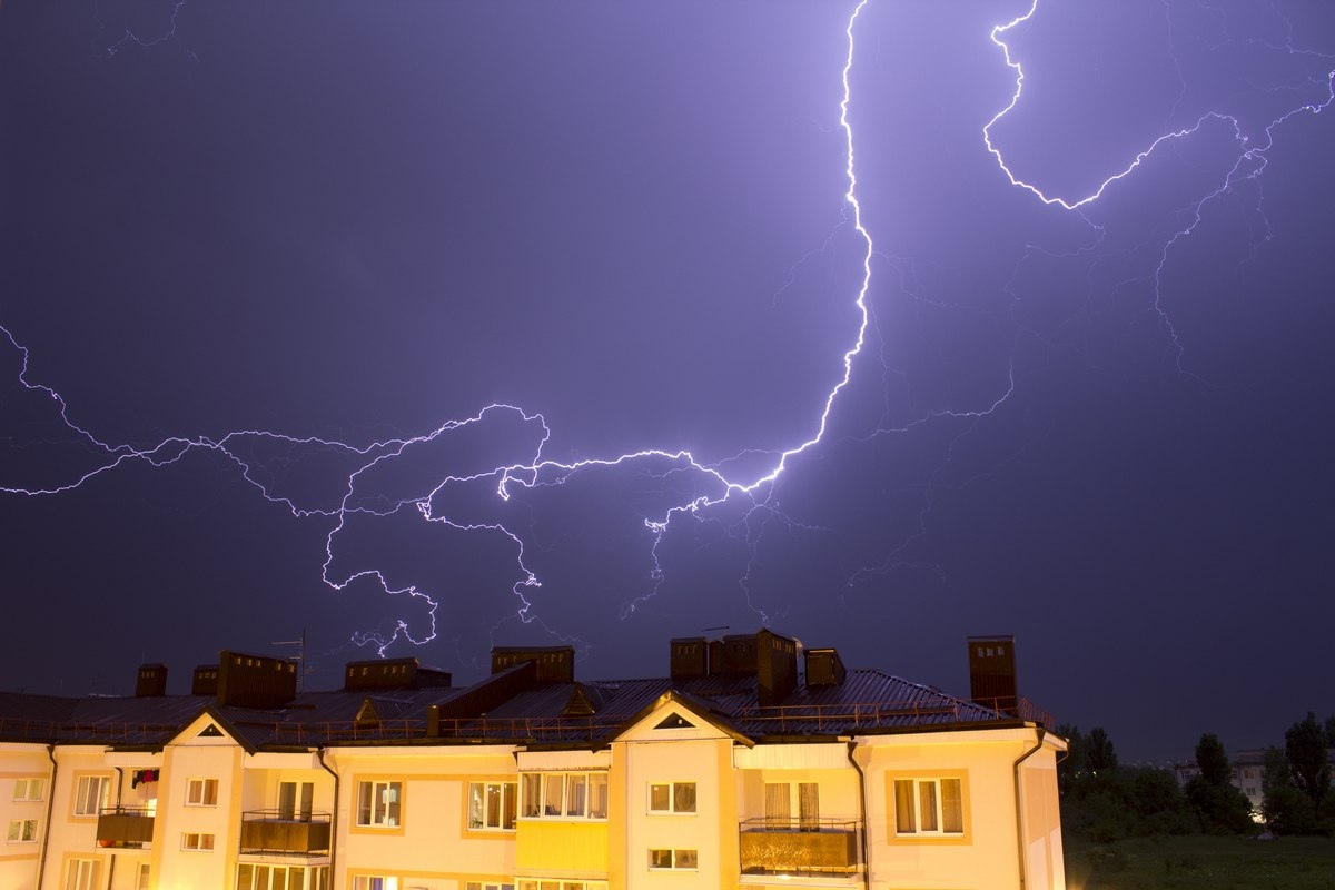 Lightning. - My, The photo, Thunderstorm, Lightning, GIF, Longpost