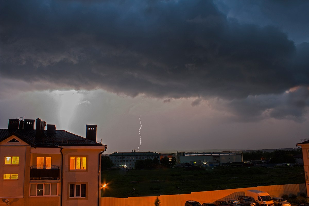 Lightning. - My, The photo, Thunderstorm, Lightning, GIF, Longpost