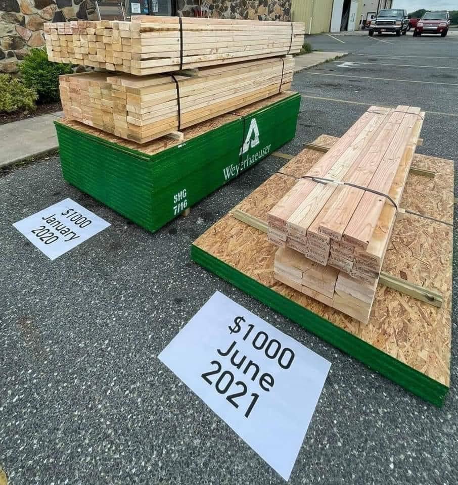 The price of wood is out of control - Prices, Wood, Lumber, It Was-It Was