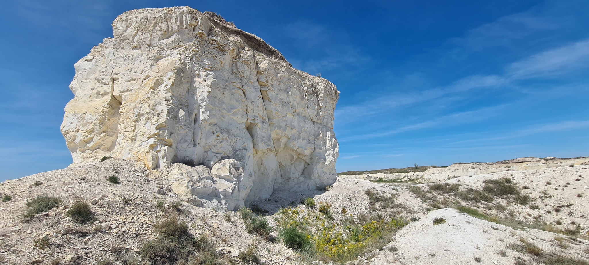 Pokrovsky Chalk Mountains - The mountains, Chalkpit, Notes, Steppe, Orenburg, Travels, Travel across Russia, Tourism, , Orenburg region, Temple, Cossacks, Yandex maps, Longpost