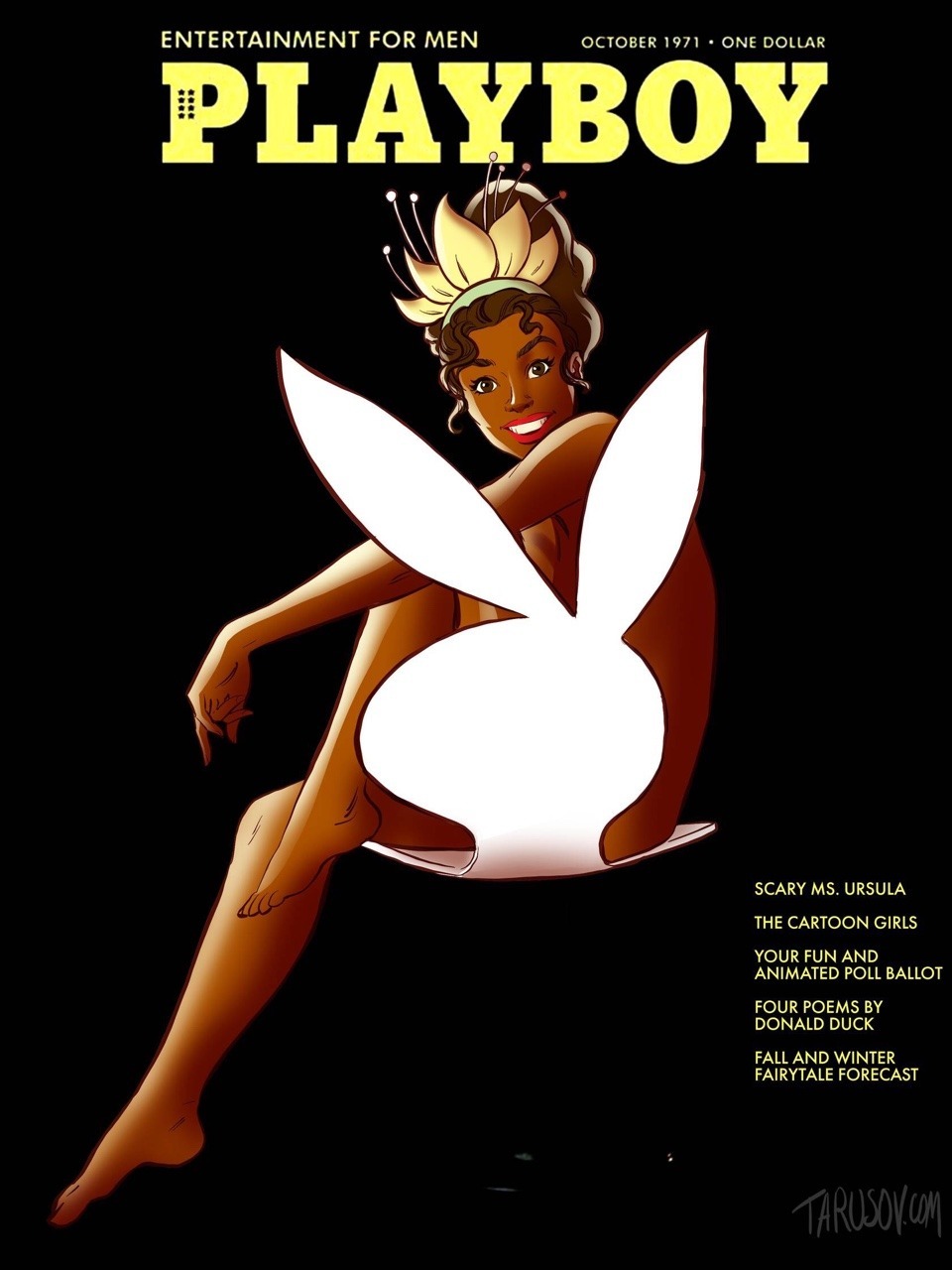 Disney Playboy covers - NSFW, Art, Hand-drawn erotica, Pin up, Playboy, Andrey Tarusov, Disney princesses, Breast, Booty, , Pubis, Longpost