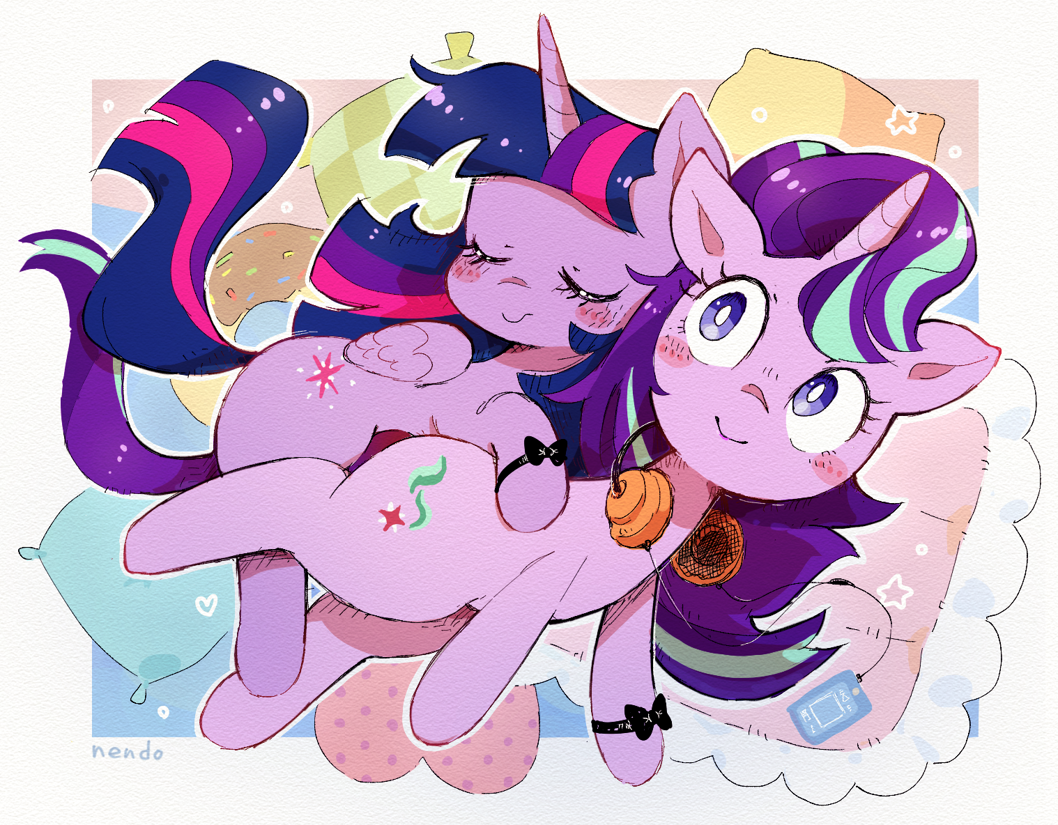 Ponki - My little pony, PonyArt, Twilight sparkle, Starlight Glimmer, Nendo23