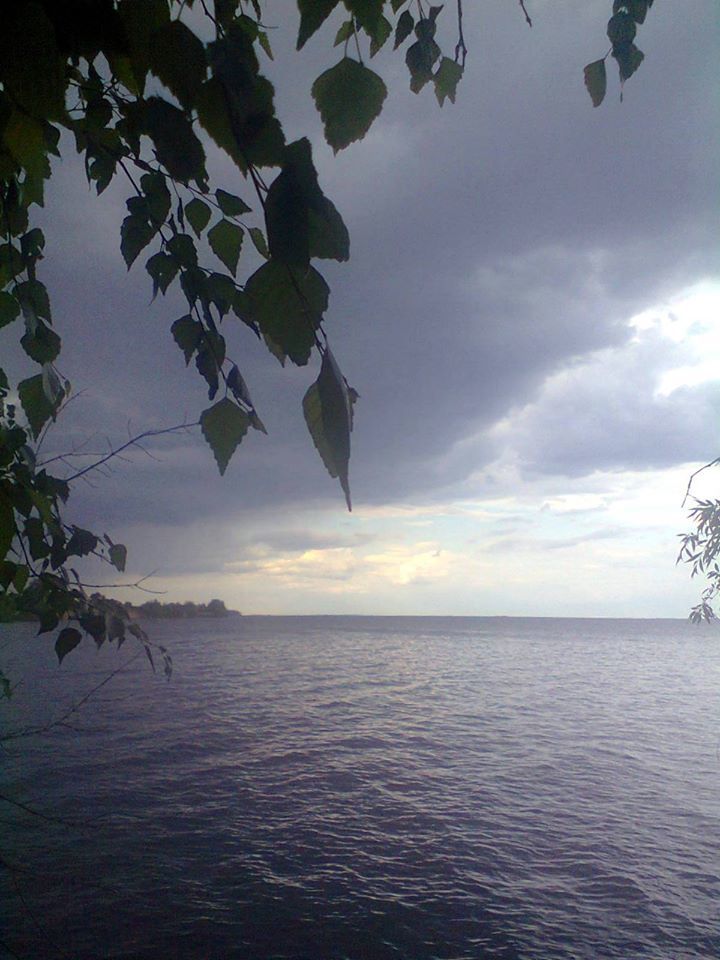 Dnieper near Kyiv - My, Mobile photography, Kyiv oblast, Thunderstorm