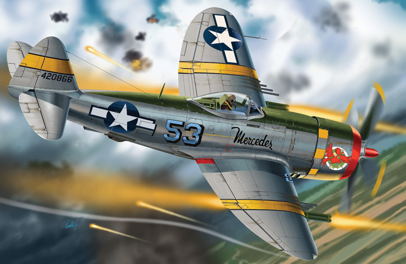 P-47D in Brazilian service. - My, Models, Modeling, Stand modeling, Aviation, The Second World War, Brazil, Scale model, Longpost