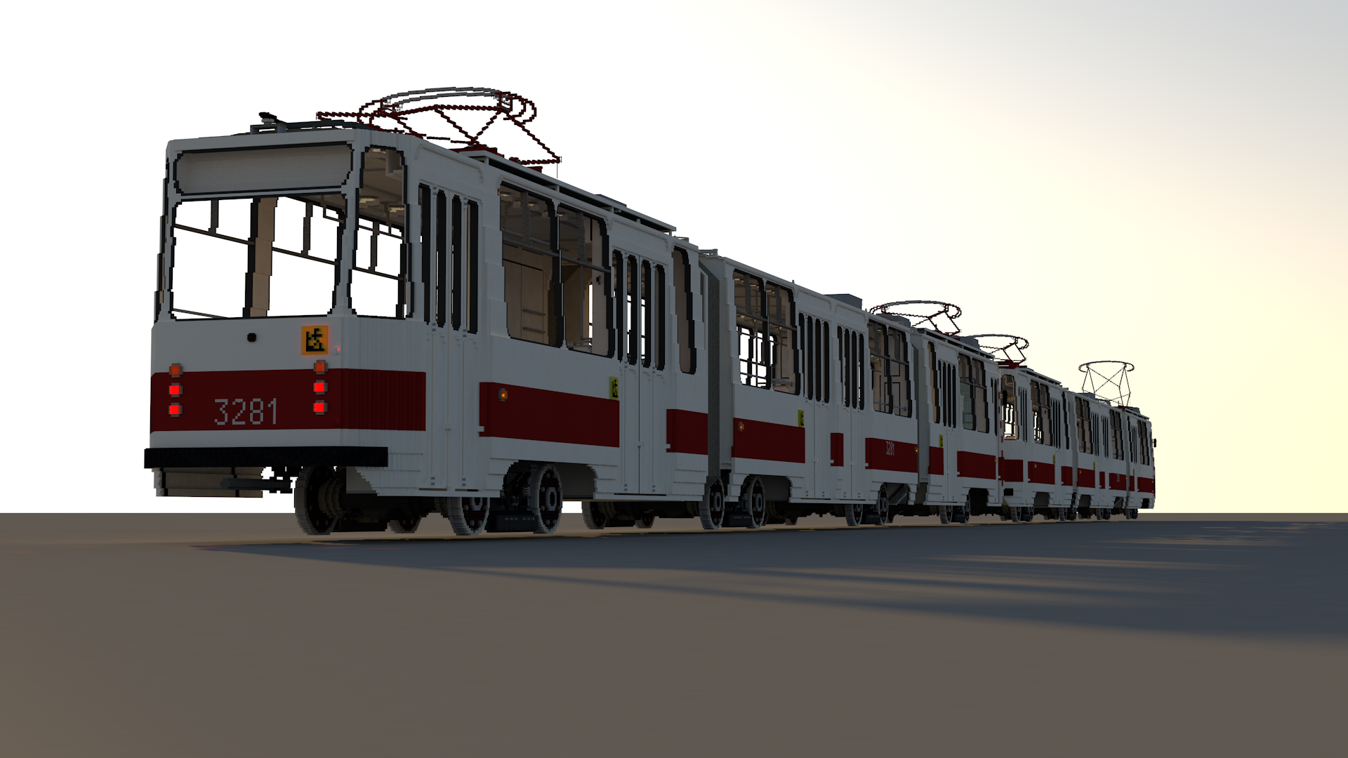 Tram LAN 93 - My, Tram, Minecraft, Games, Render, Longpost