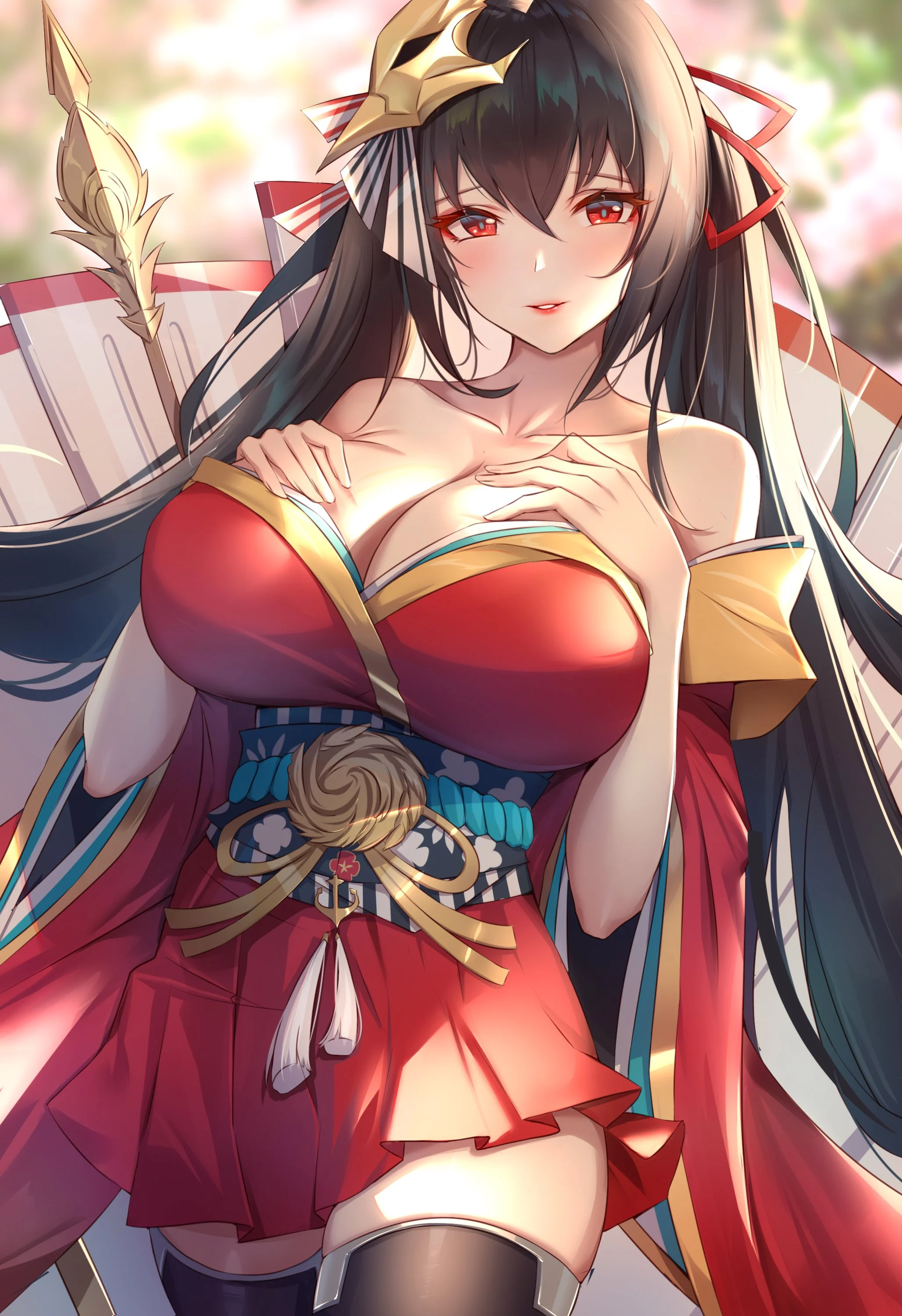 Taihou - NSFW, Azur lane, Taihou, Boobs, Erotic, Longpost