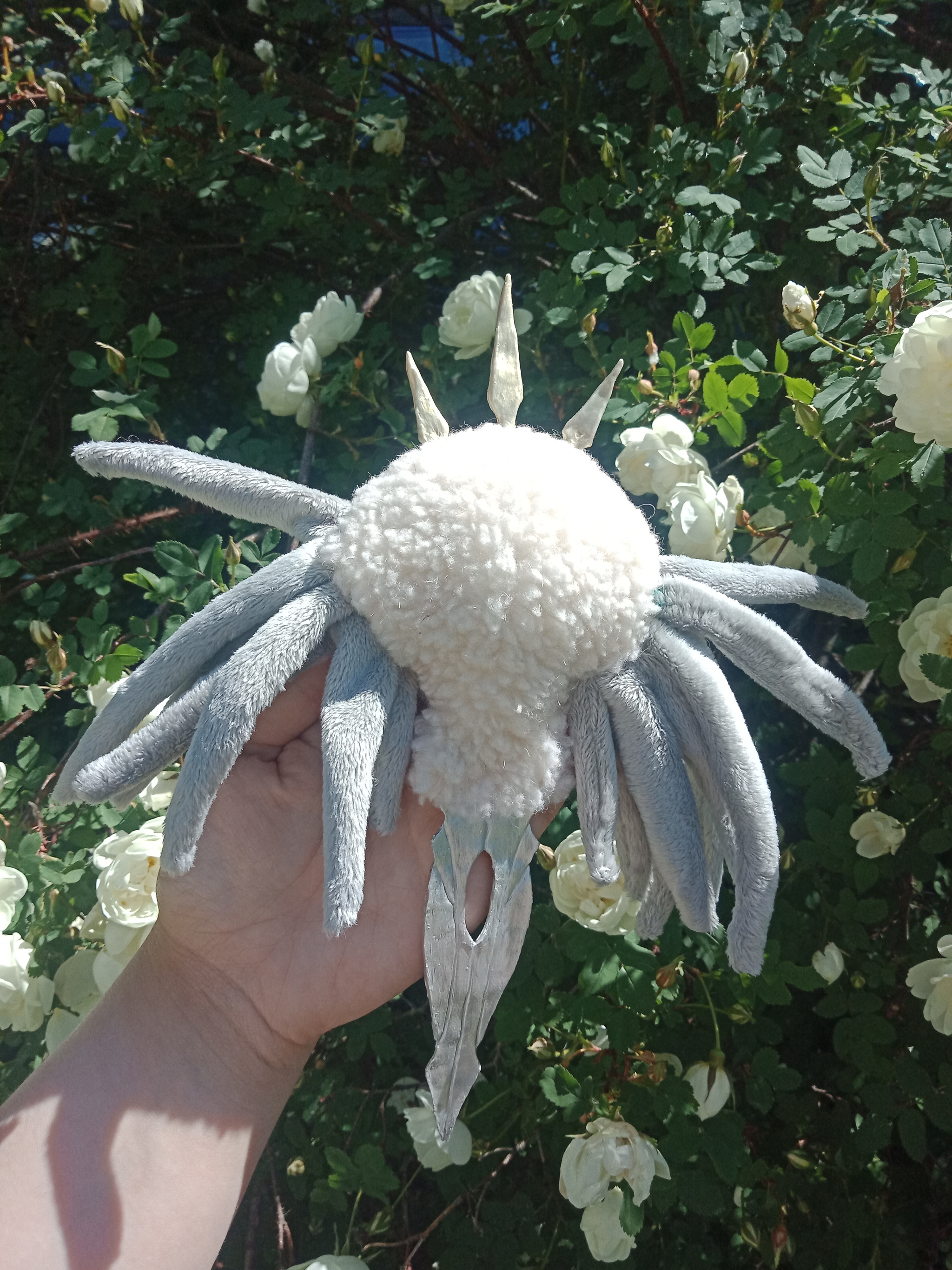 Effulgence toy - My, Butterfly, Bosses in games, Hollow knight, Needlework without process, Handmade, Author's toy, With your own hands, Artificial fur, , Polymer clay, Longpost