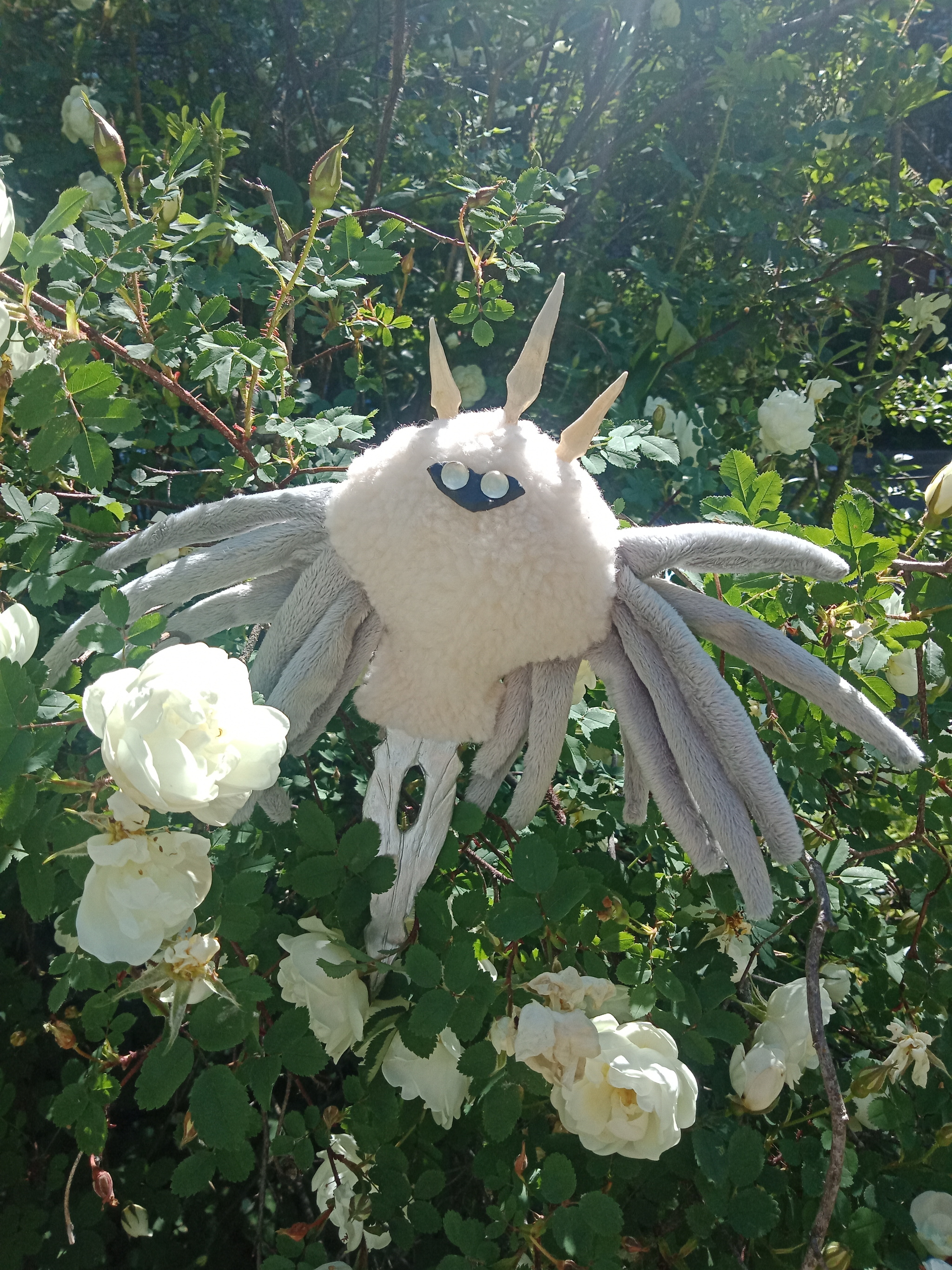 Effulgence toy - My, Butterfly, Bosses in games, Hollow knight, Needlework without process, Handmade, Author's toy, With your own hands, Artificial fur, , Polymer clay, Longpost