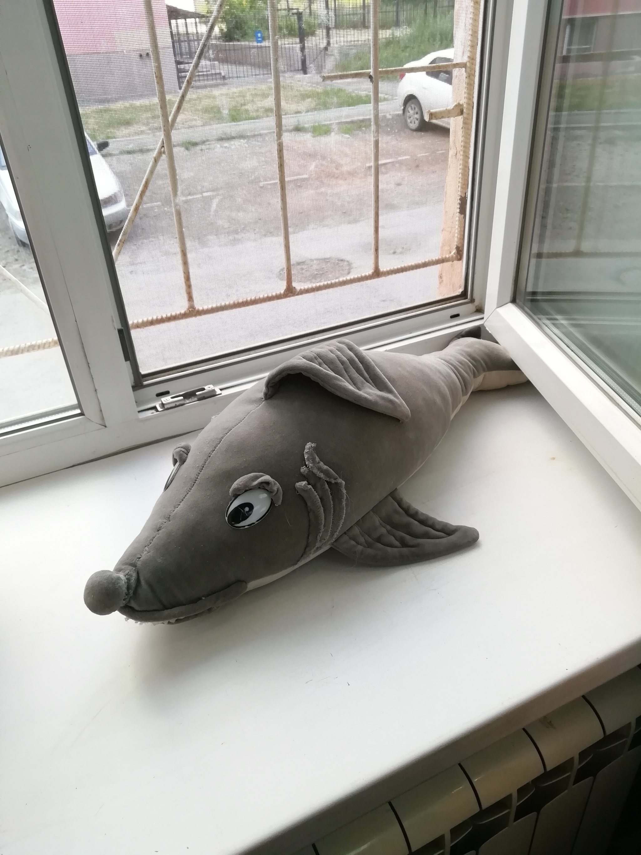 When you want an Ikea shark and your mom says, Why waste money? I'll make it just as good! - My, Mobile photography, Humor, IKEA, Shark, Blohey