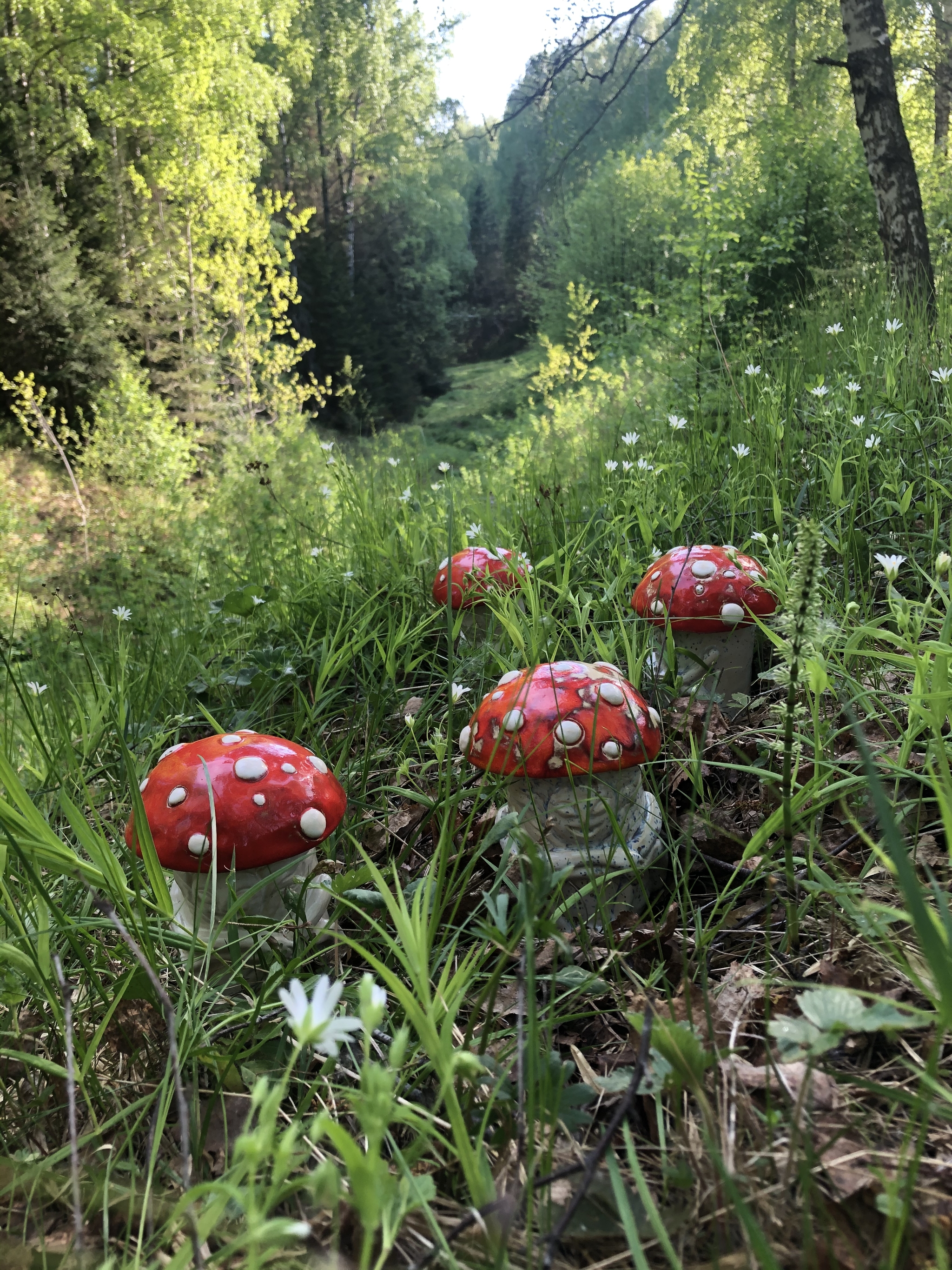 Lovely Amanita - My, Handmade, Ceramics, Workshop, Hobby, Clay, Creation, Interesting, Fly agaric, , Amanita Design, Longpost, Needlework without process