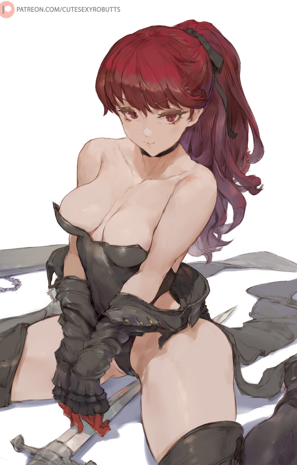 Kasumi Yoshizawa - NSFW, Anime, Anime art, Kasumi Yoshizawa, Persona 5, Art, Girls, Games, Boobs, , Cutesexyrobutts