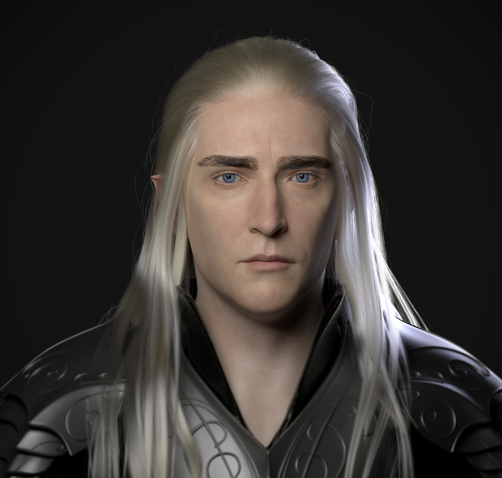 Thranduil - My, 3D, 3D modeling, , Lord of the Rings, Thranduil