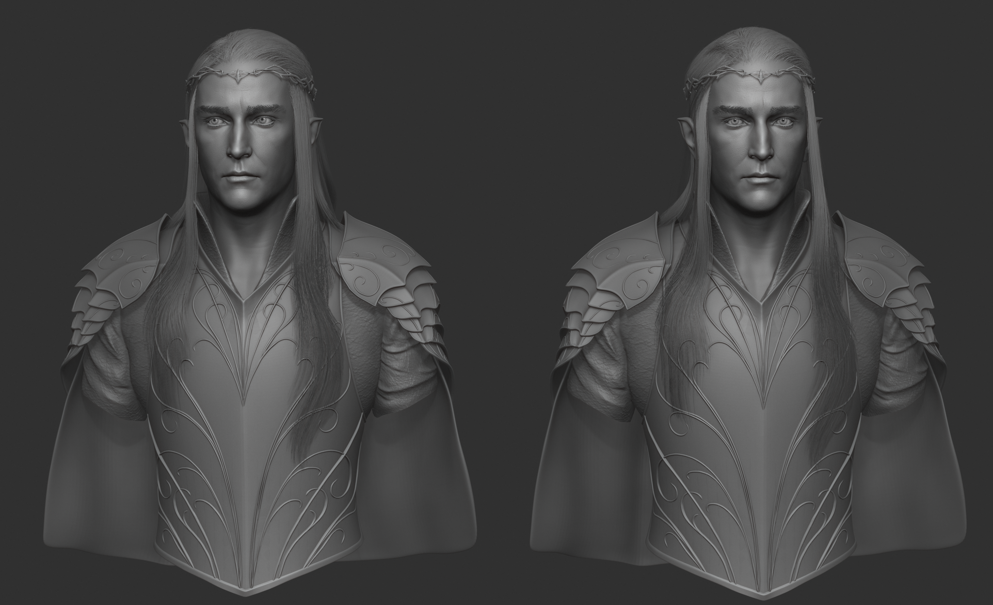 Thranduil - My, 3D, 3D modeling, , Lord of the Rings, Thranduil