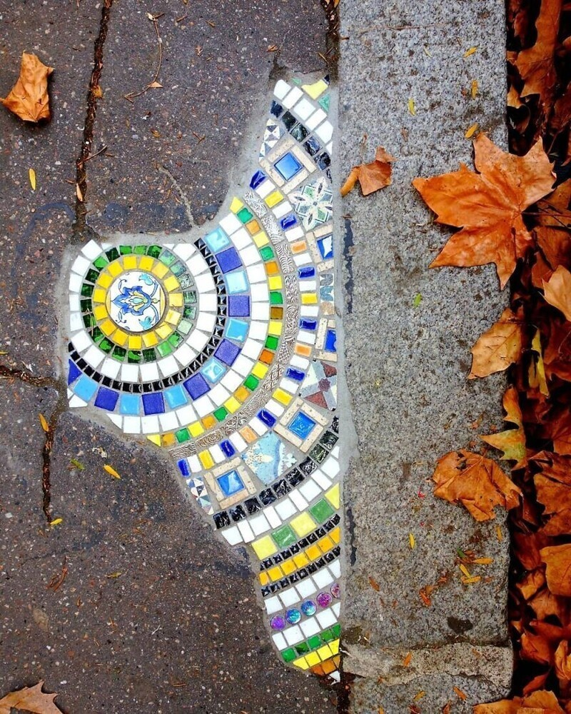 Made with love - Street art, Mosaic, Repair, The photo, Creative, Longpost