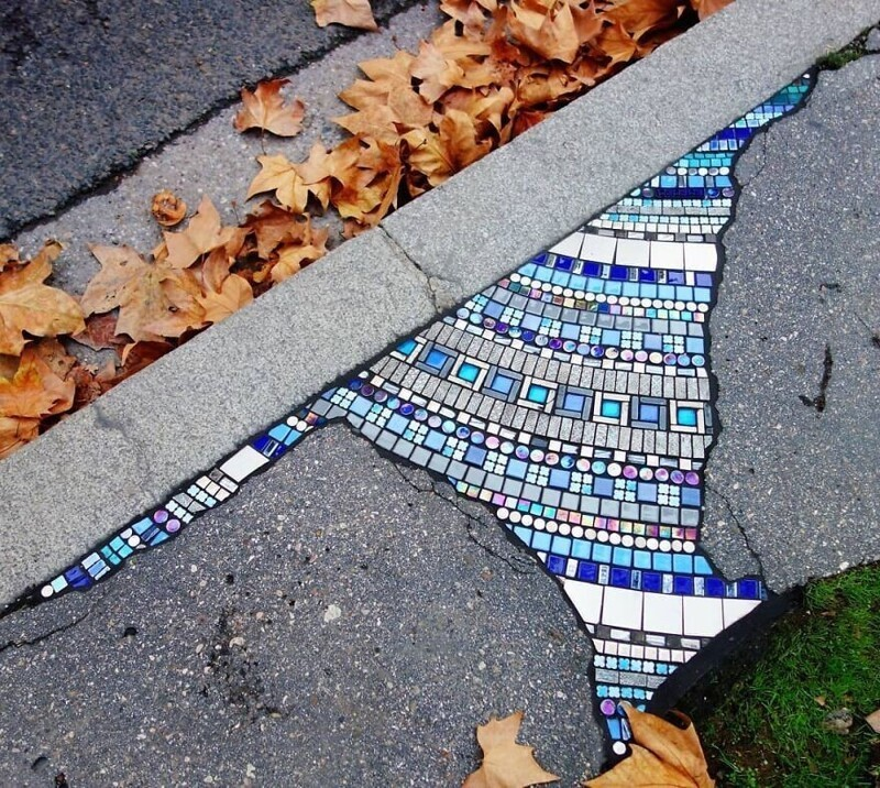 Made with love - Street art, Mosaic, Repair, The photo, Creative, Longpost