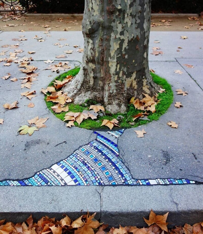 Made with love - Street art, Mosaic, Repair, The photo, Creative, Longpost