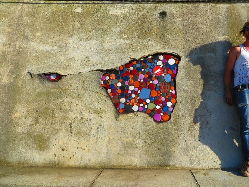 Made with love - Street art, Mosaic, Repair, The photo, Creative, Longpost