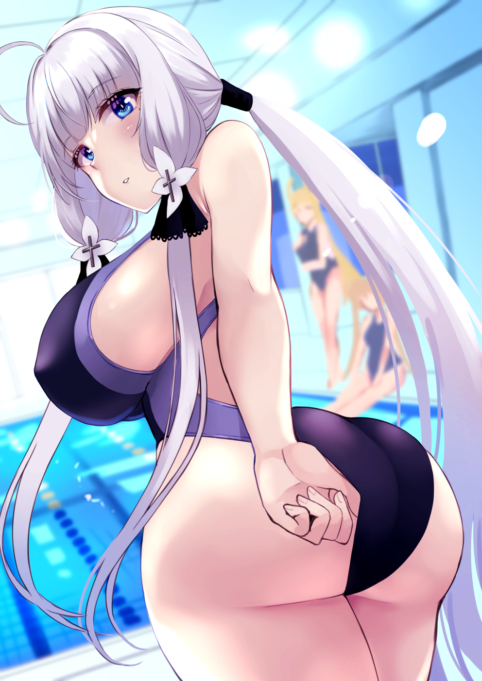 Илластриес - NSFW, Аниме, Anime Art, Azur Lane, Illustrious, Купальник, Illustrious (Azur Lane)