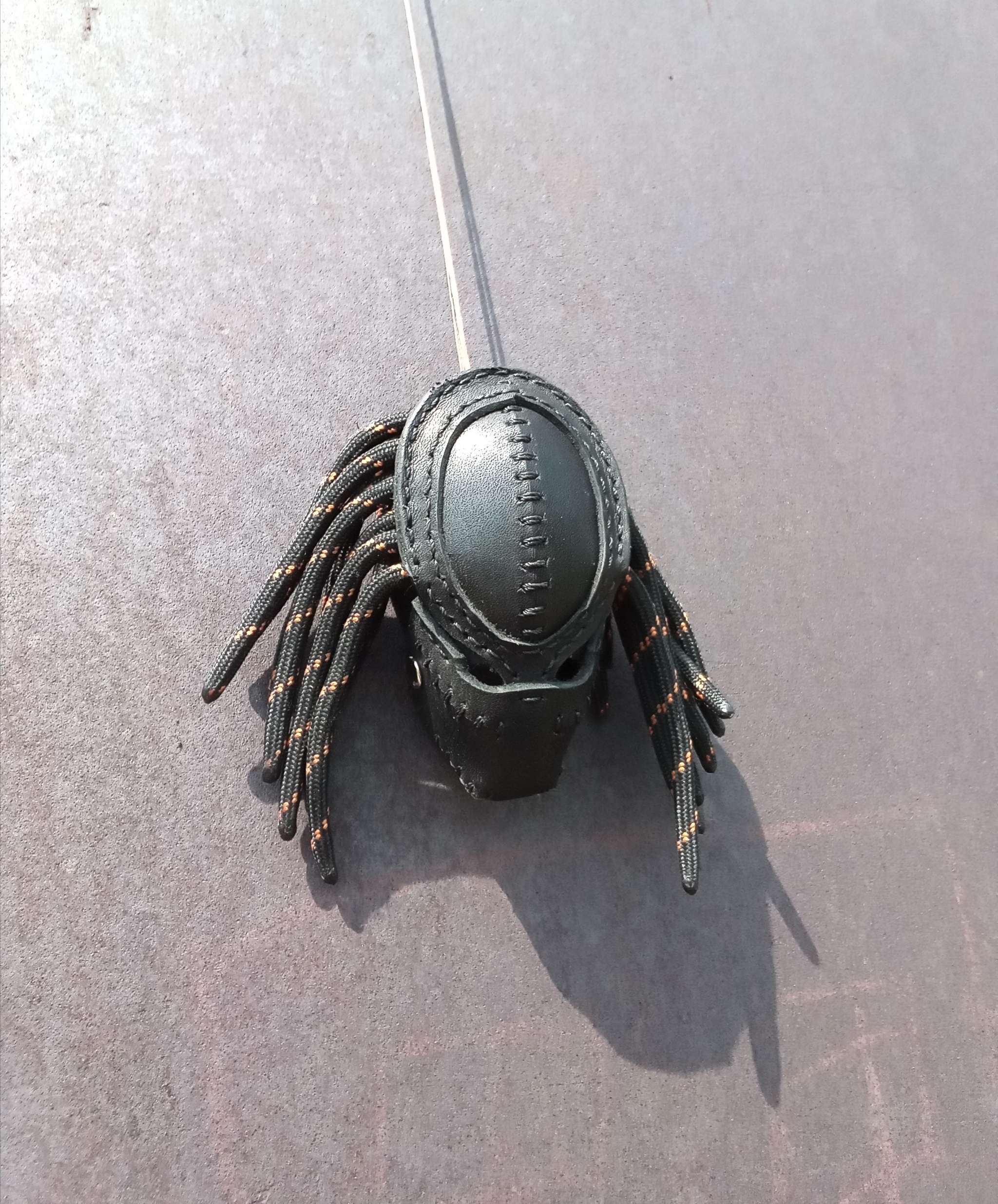 Keychain Predator - My, Predator, Needlemen, Natural leather, Keychain, Longpost, Predator (film)