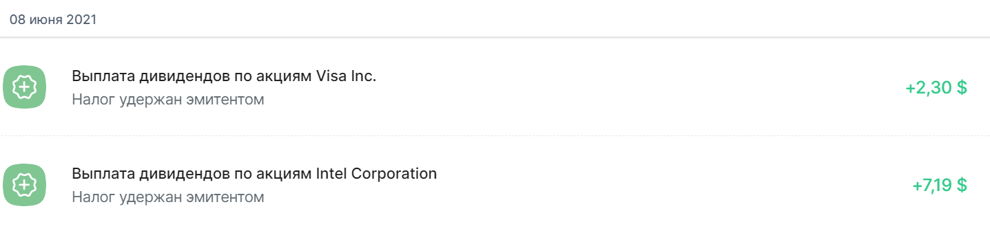 Мои дивиденды в июне 2021 года - Моё, Инвестиции, Деньги, Дивиденды, Экономика, США, Мат, Длиннопост