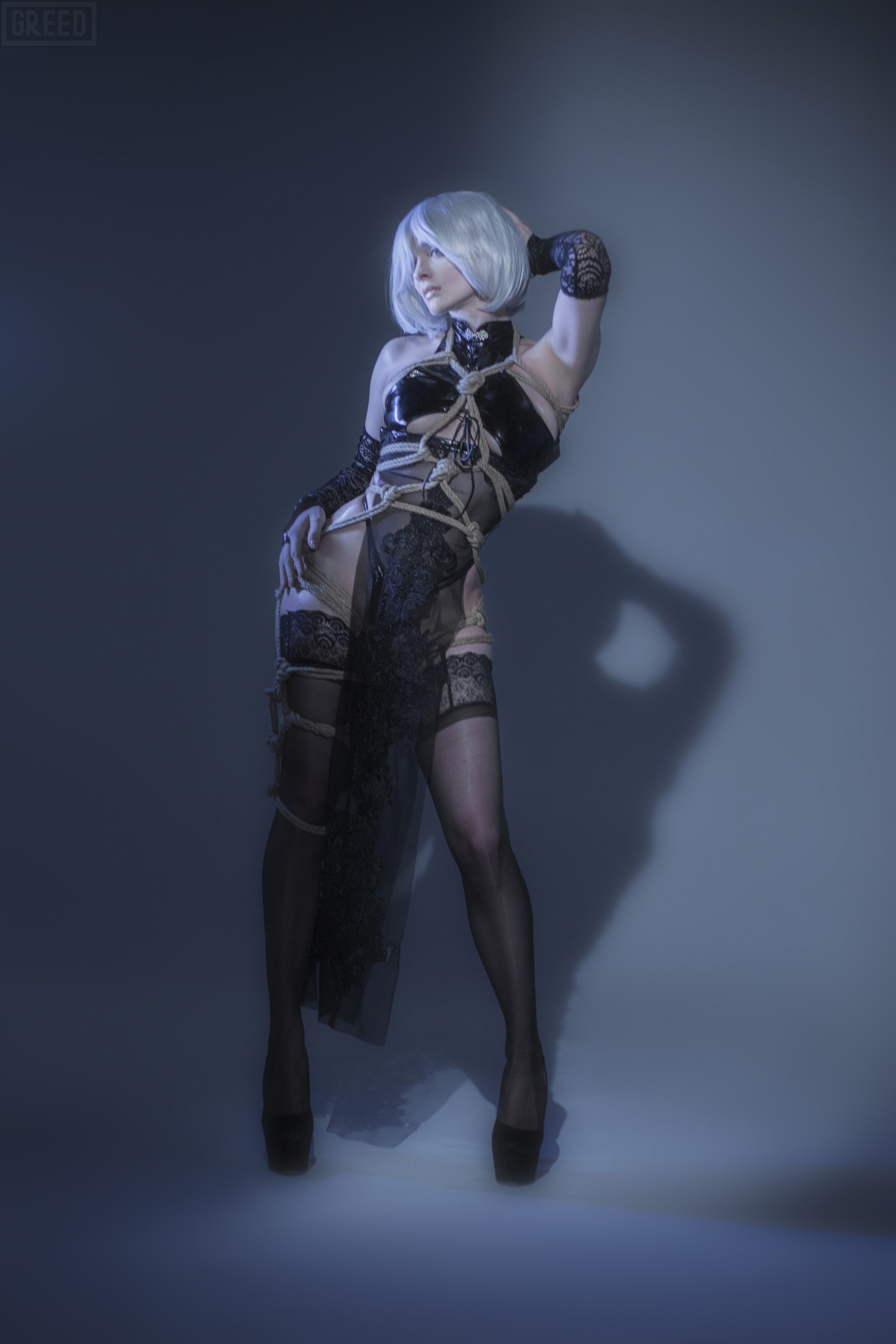 2B Shibari / Nier Automata - NSFW, Моё, Shibari, Yorha unit No 2 type B, NIER Automata, Косплей, София Летяго, Длиннопост