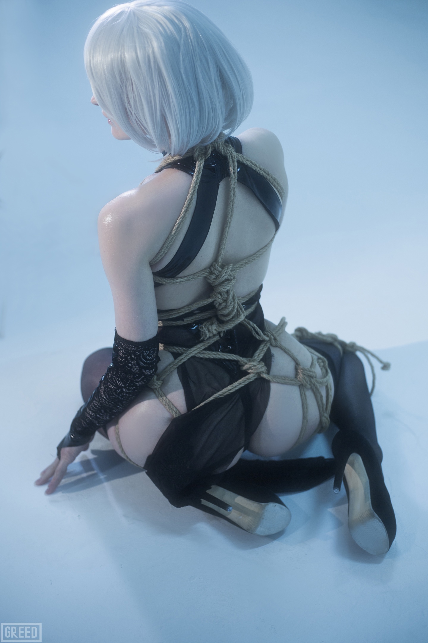 2B Shibari / Nier Automata - NSFW, Моё, Shibari, Yorha unit No 2 type B, NIER Automata, Косплей, София Летяго, Длиннопост