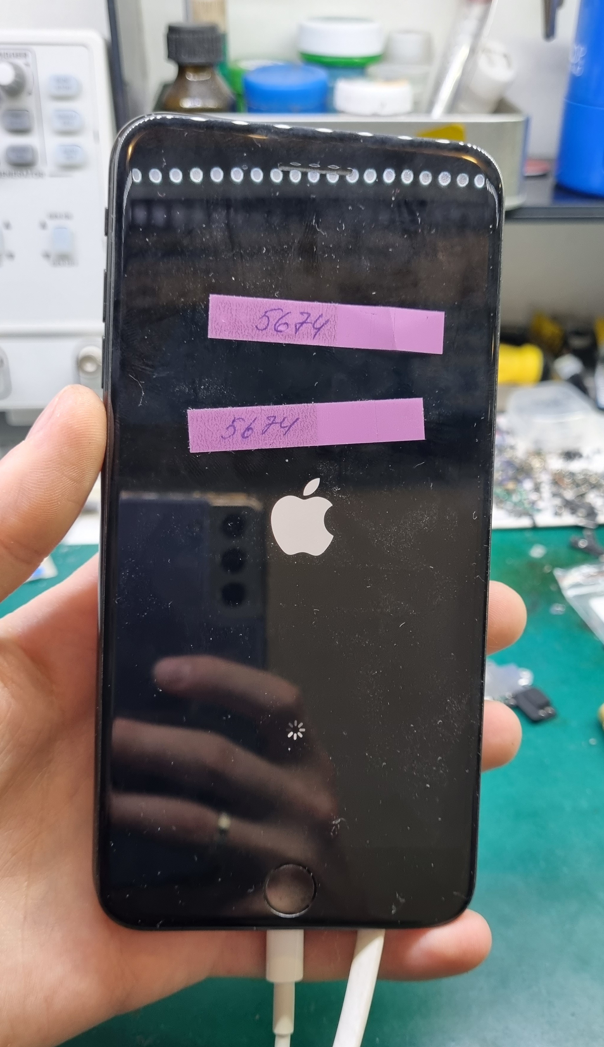 The price of a single attempt is 10 thousand. - My, Repair of equipment, iPhone 7, Data recovery, Soldering, Ремонт телефона, Longpost