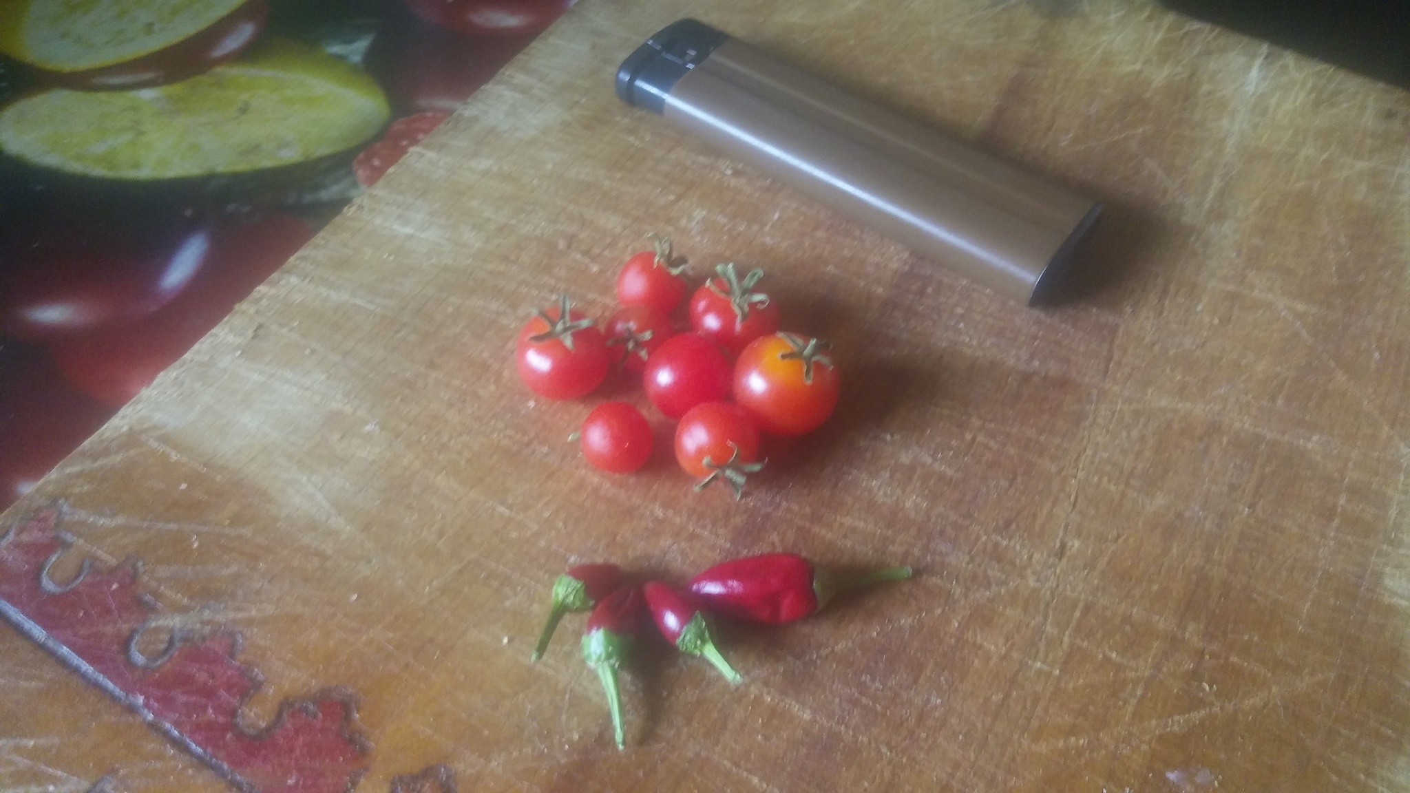 My harvest. But my - My, Vegetables, Harvest, Tomatoes, Pepper, The size