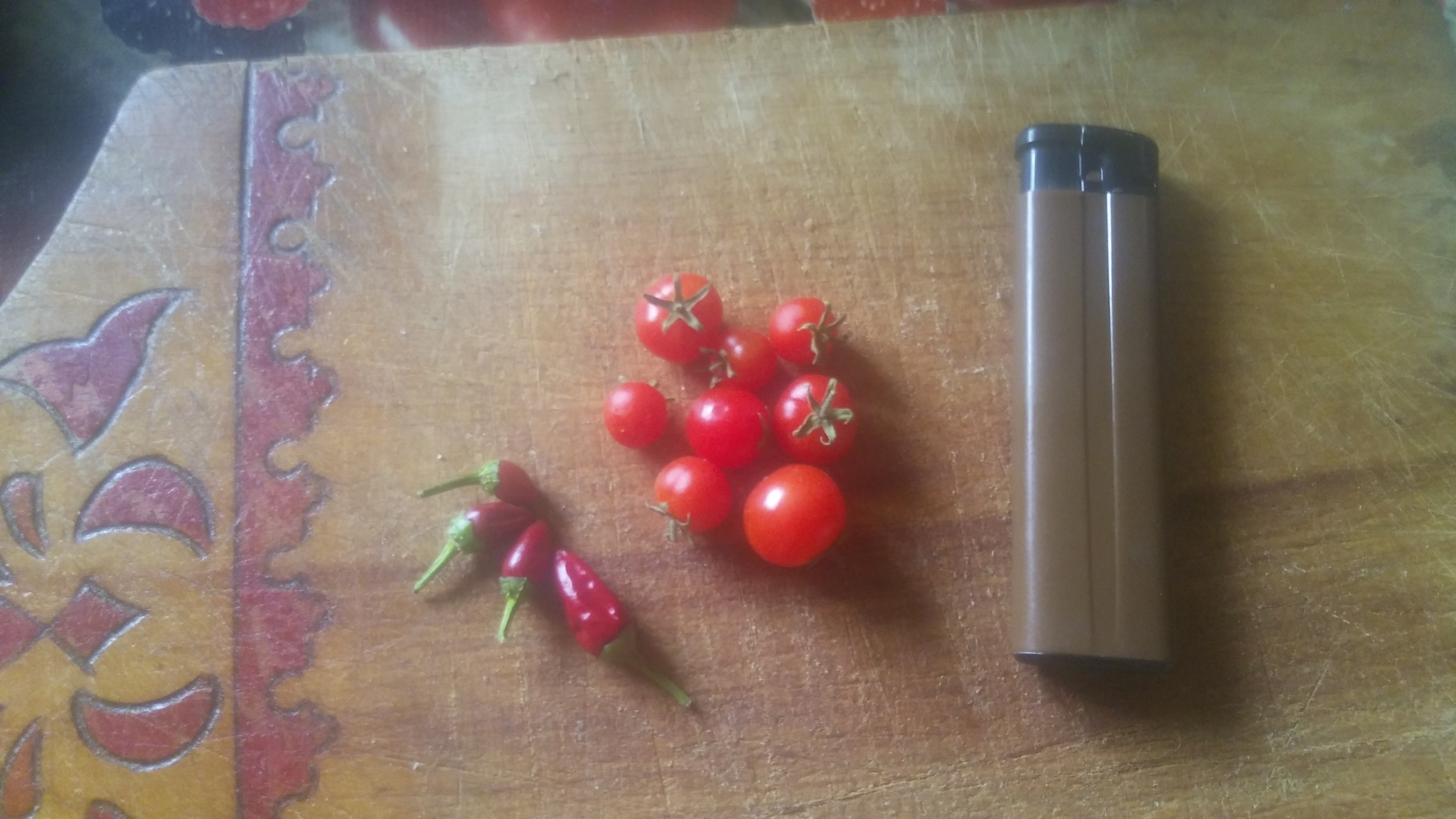 My harvest. But my - My, Vegetables, Harvest, Tomatoes, Pepper, The size