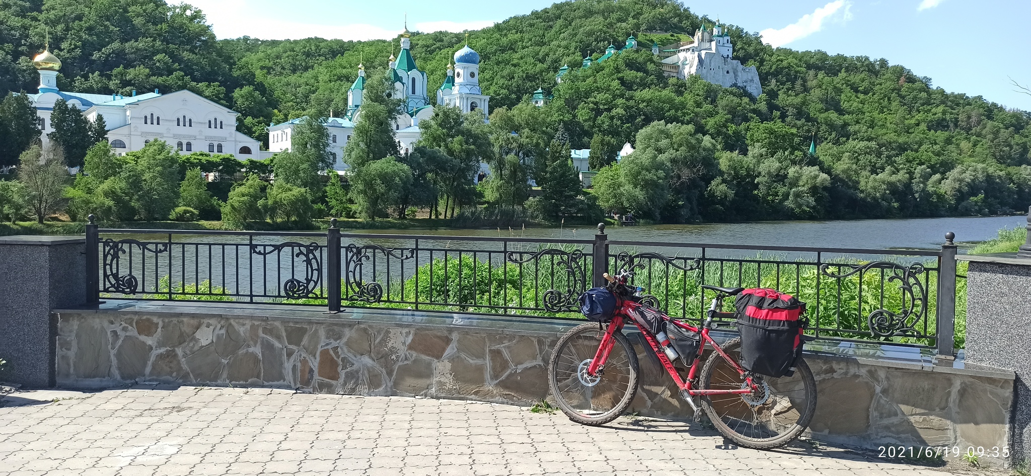 A bit of beauty from the last - My, A bike, Hike, PVD, The photo, Church, Orthodoxy, Longpost, Svyatogorsk